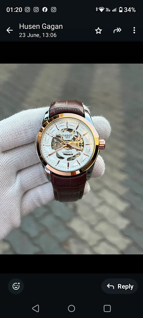 Tissot 1853 Automatic Leather Belt