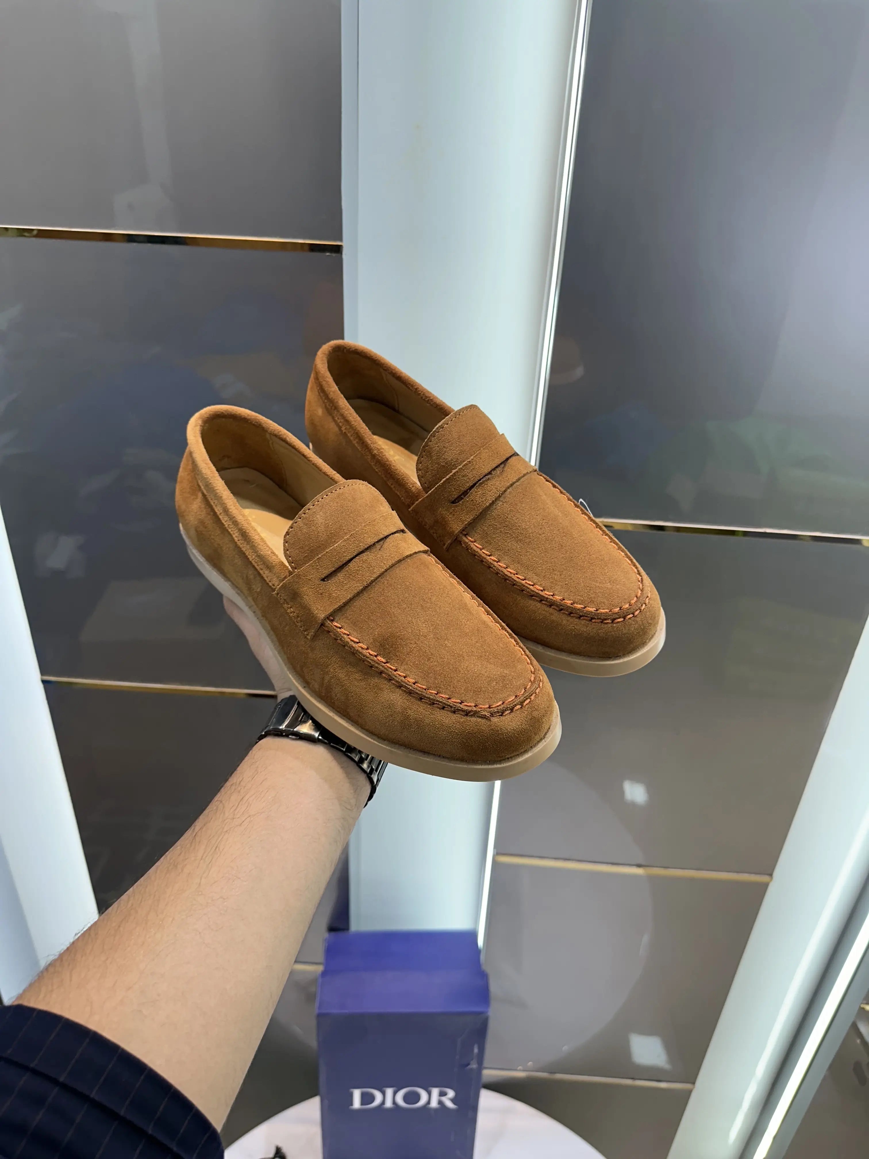 Dior_Tan Premium Suede Leather Formal Secondary image