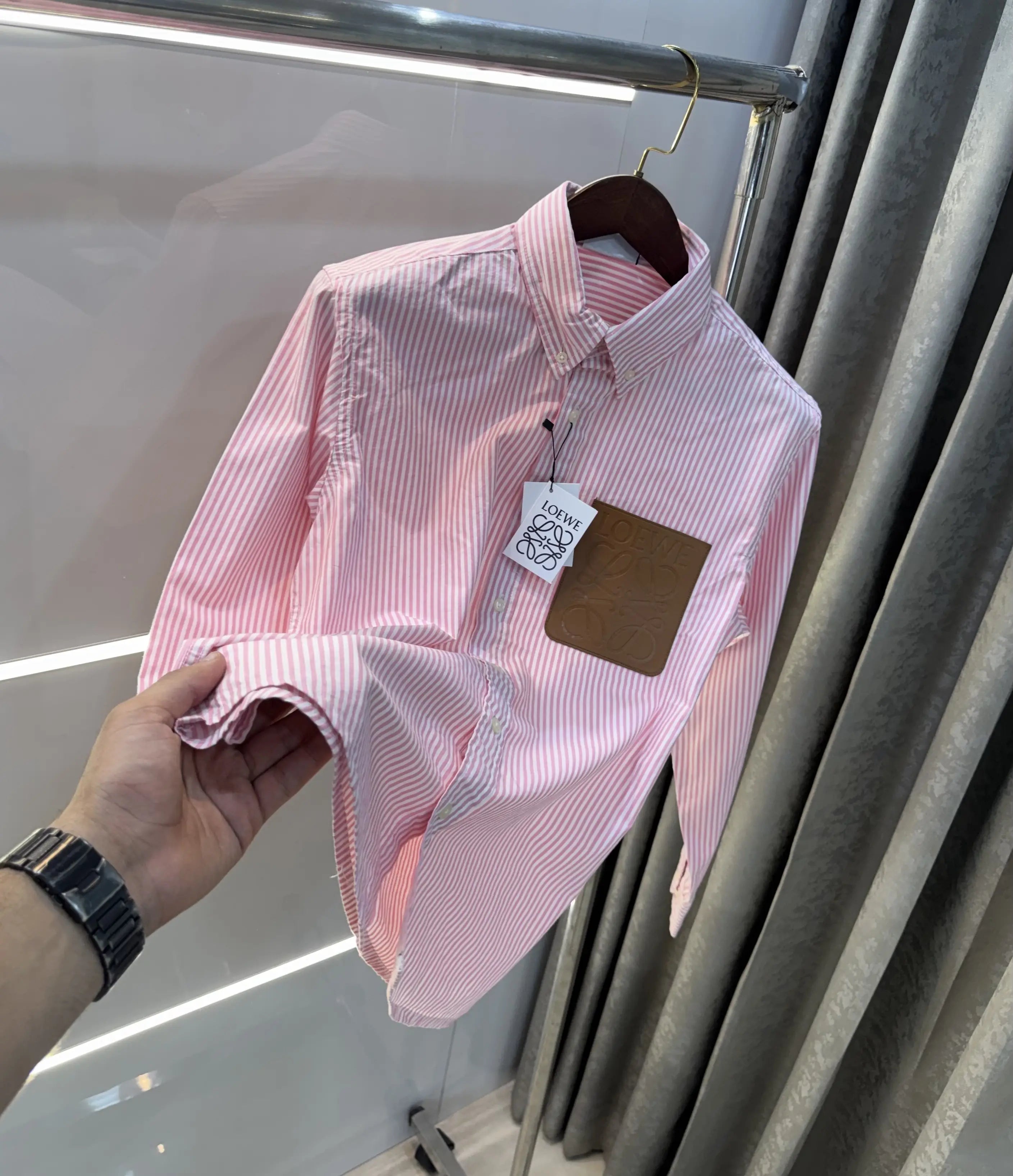 Loewe Pink Logo Patch Imported Shirt Main image