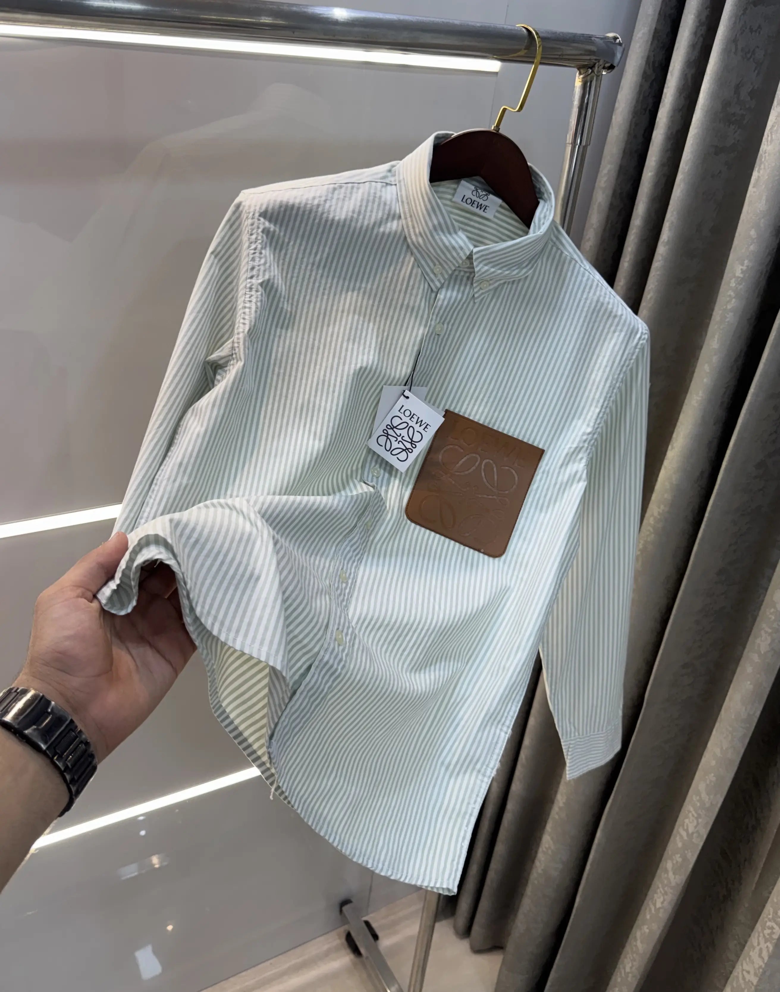 Loewe Green Logo Patch Imported Shirt Main image