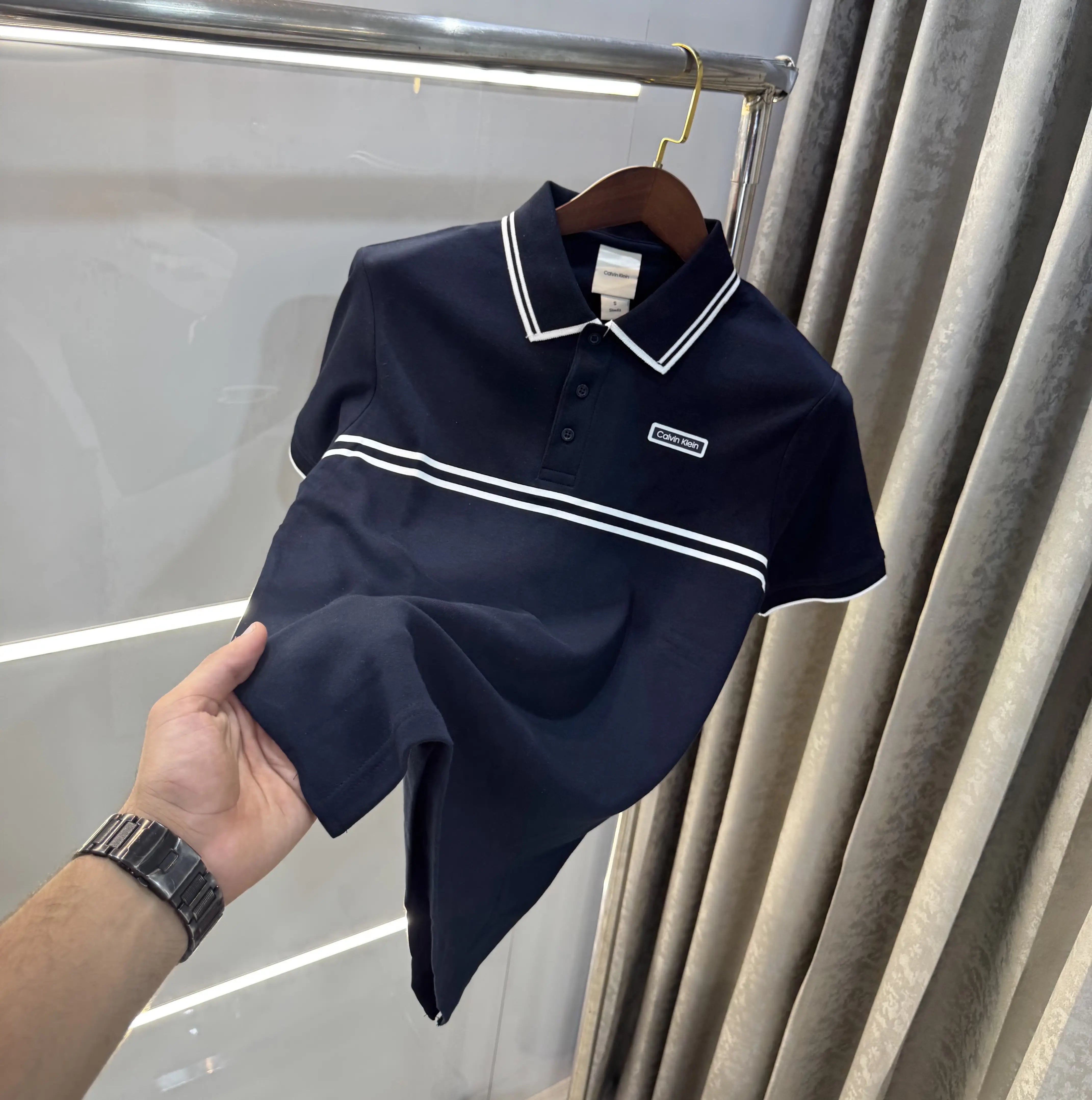 Calvin  Klein Navy Blue Premium Polo T-Shirt Main image