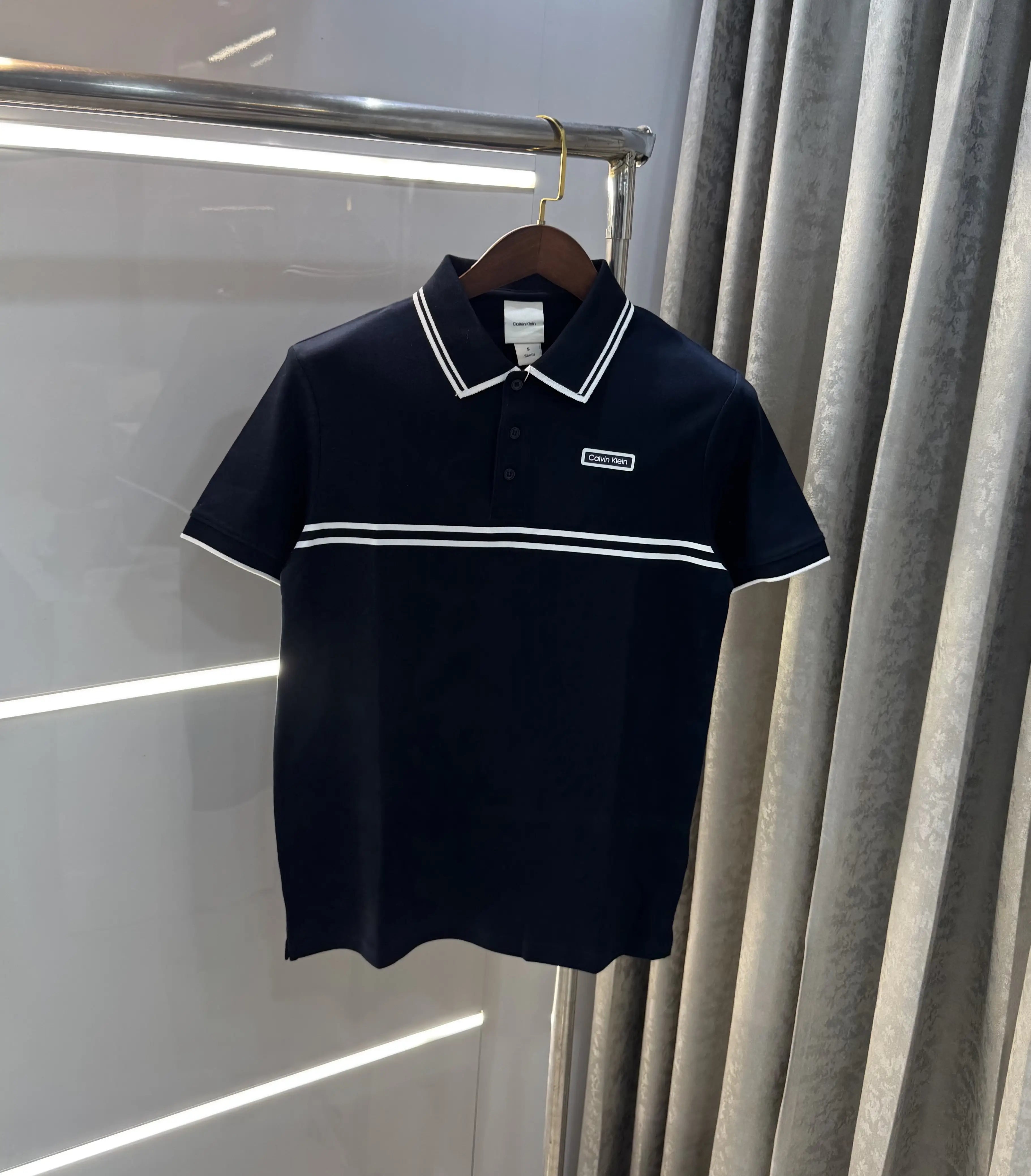 Calvin  Klein Navy Blue Premium Polo T-Shirt Secondary image