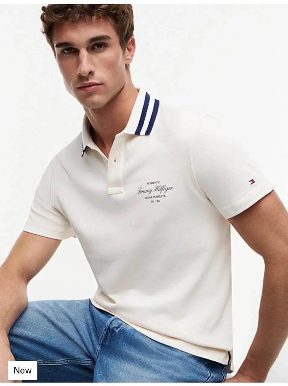 Tomm y Hilfiger White Premium Polo T-Shirt