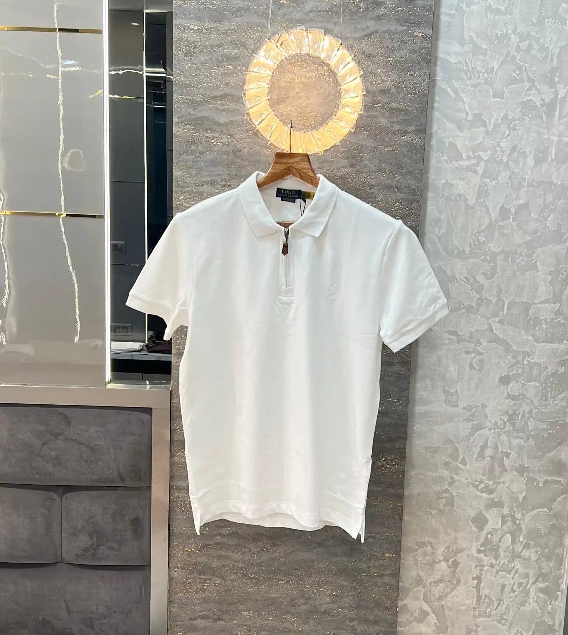 Ralp h Lauren White Embroidery Logo Premium Classic Polo T-Shirt Secondary image