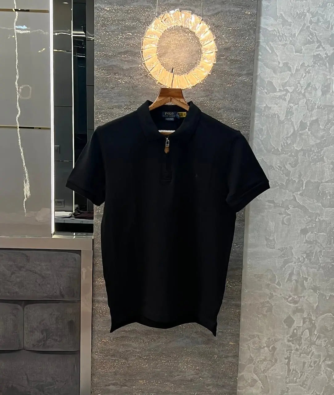 Ralph Lauren Black Embroidery Logo Premium Classic Polo T-Shirt Secondary image