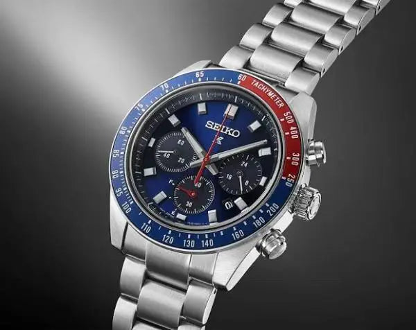 SEIKO PROSPEX BLUE RED ALL CHRONOGRAPH WORKING