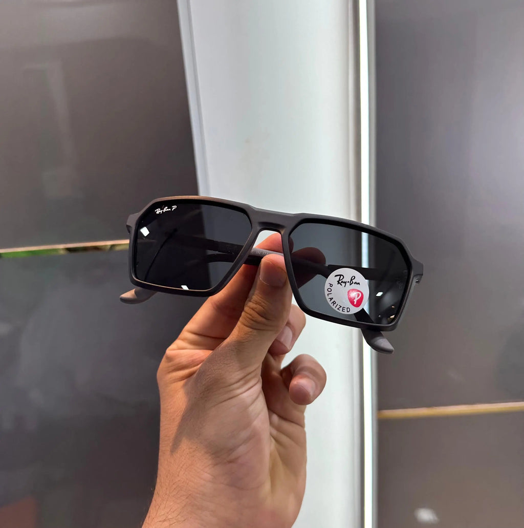 RayBan All Black Matt Premium Shades 6225