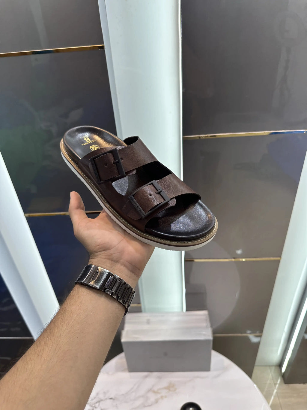 Brunello_Cucinelli Brown Slide For Men