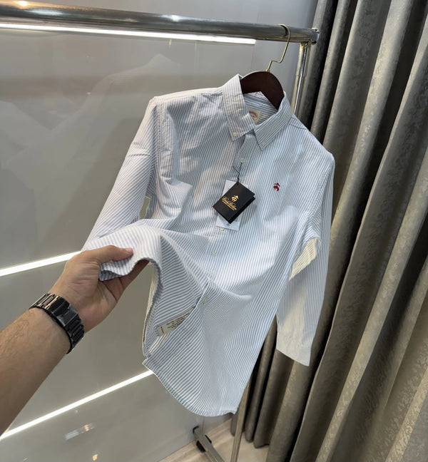Brooks Brother Grey Oxford Premium Shirt