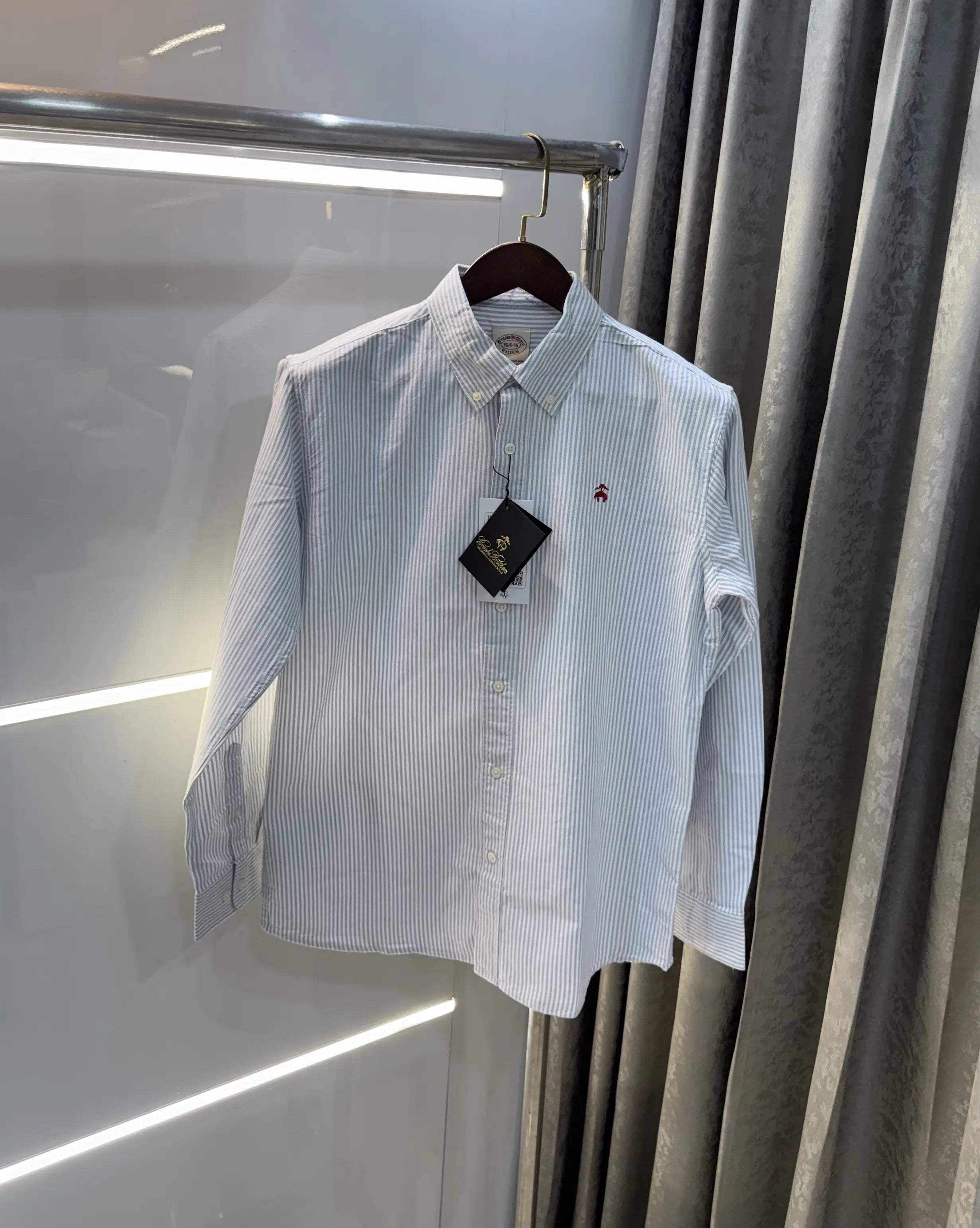 Brooks Brother Grey Oxford Premium Shirt Secondary image