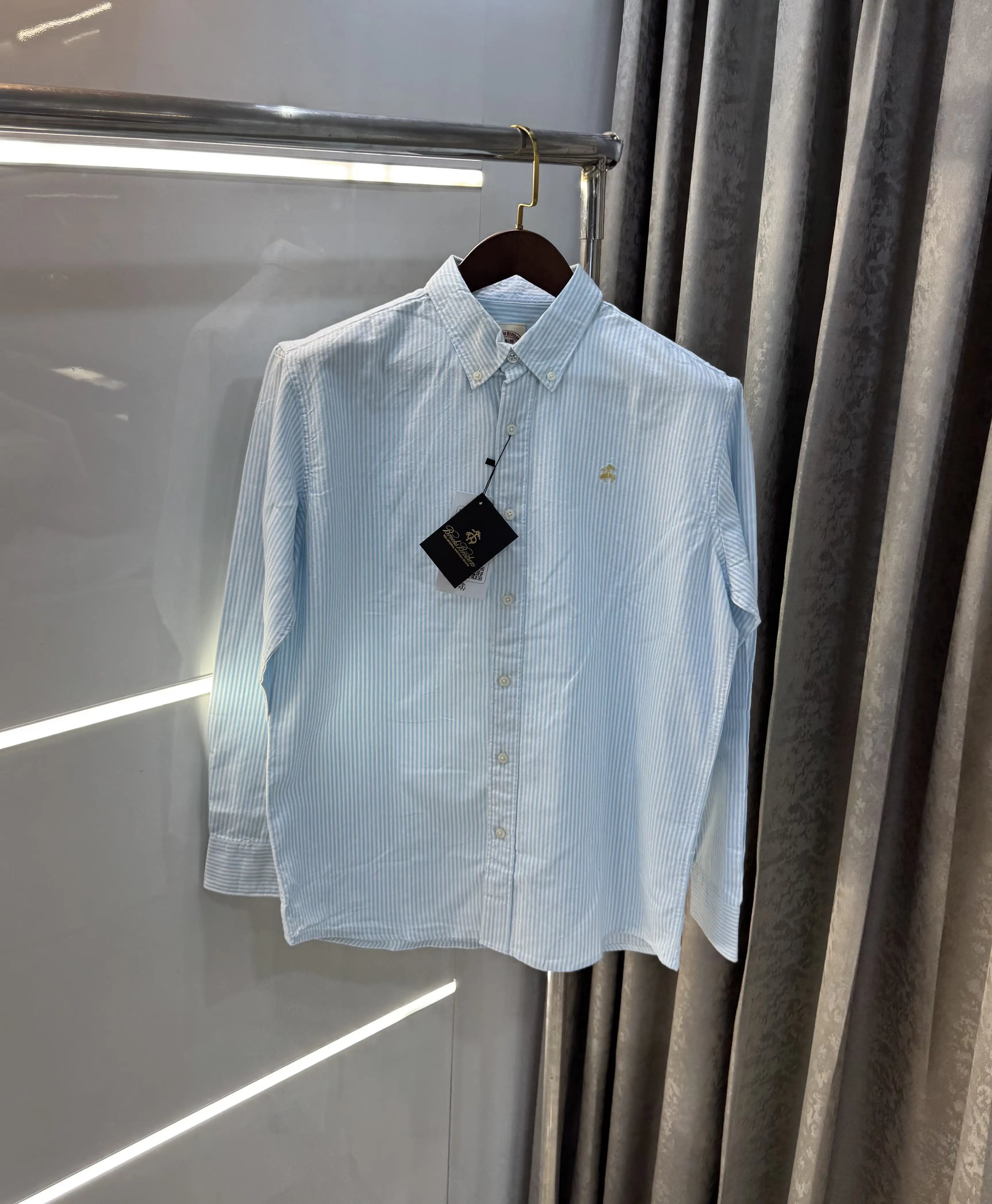 Brooks Brother aqua Blue Oxford Premium Shirt Secondary image
