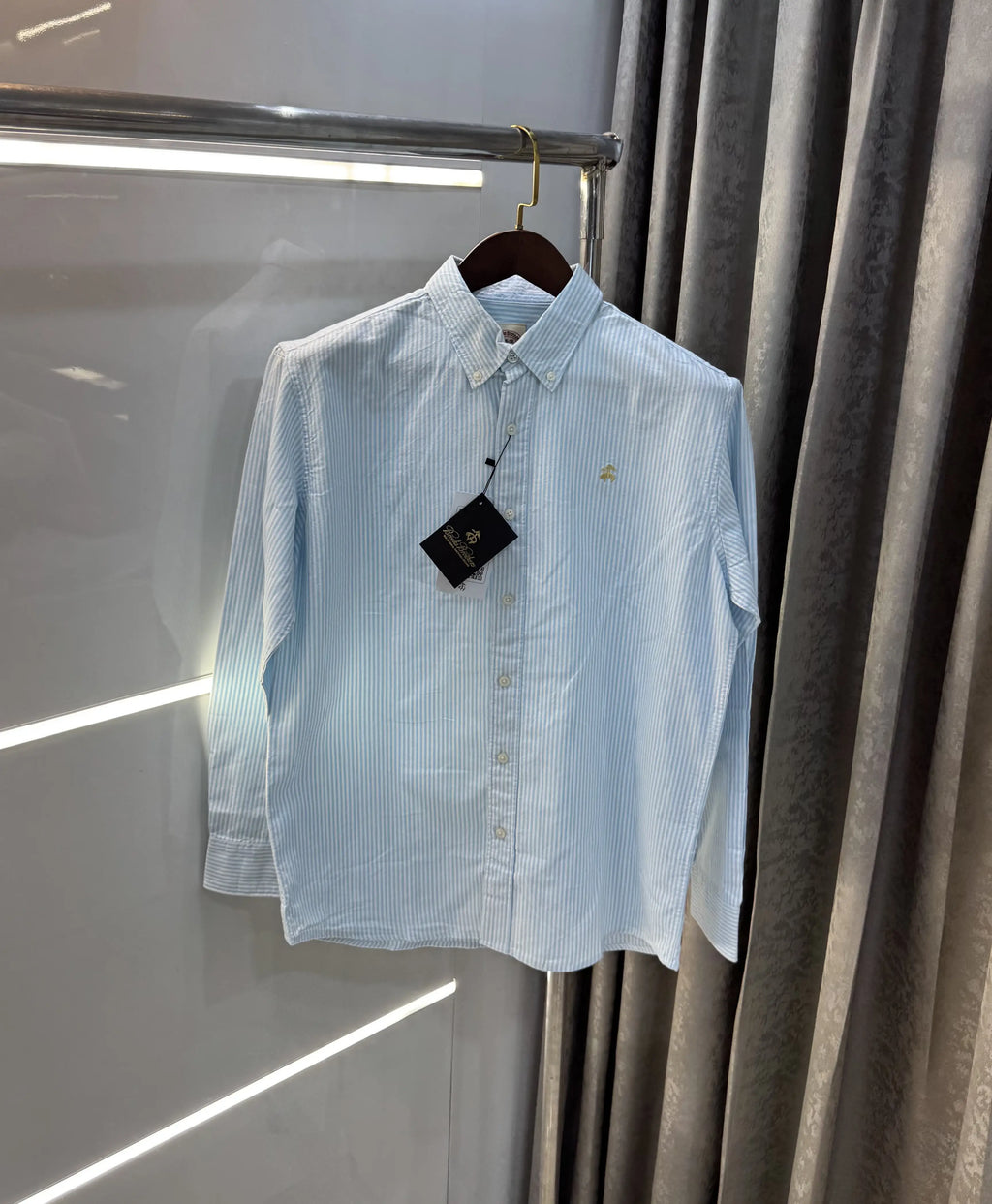Brooks Brother aqua Blue Oxford Premium Shirt