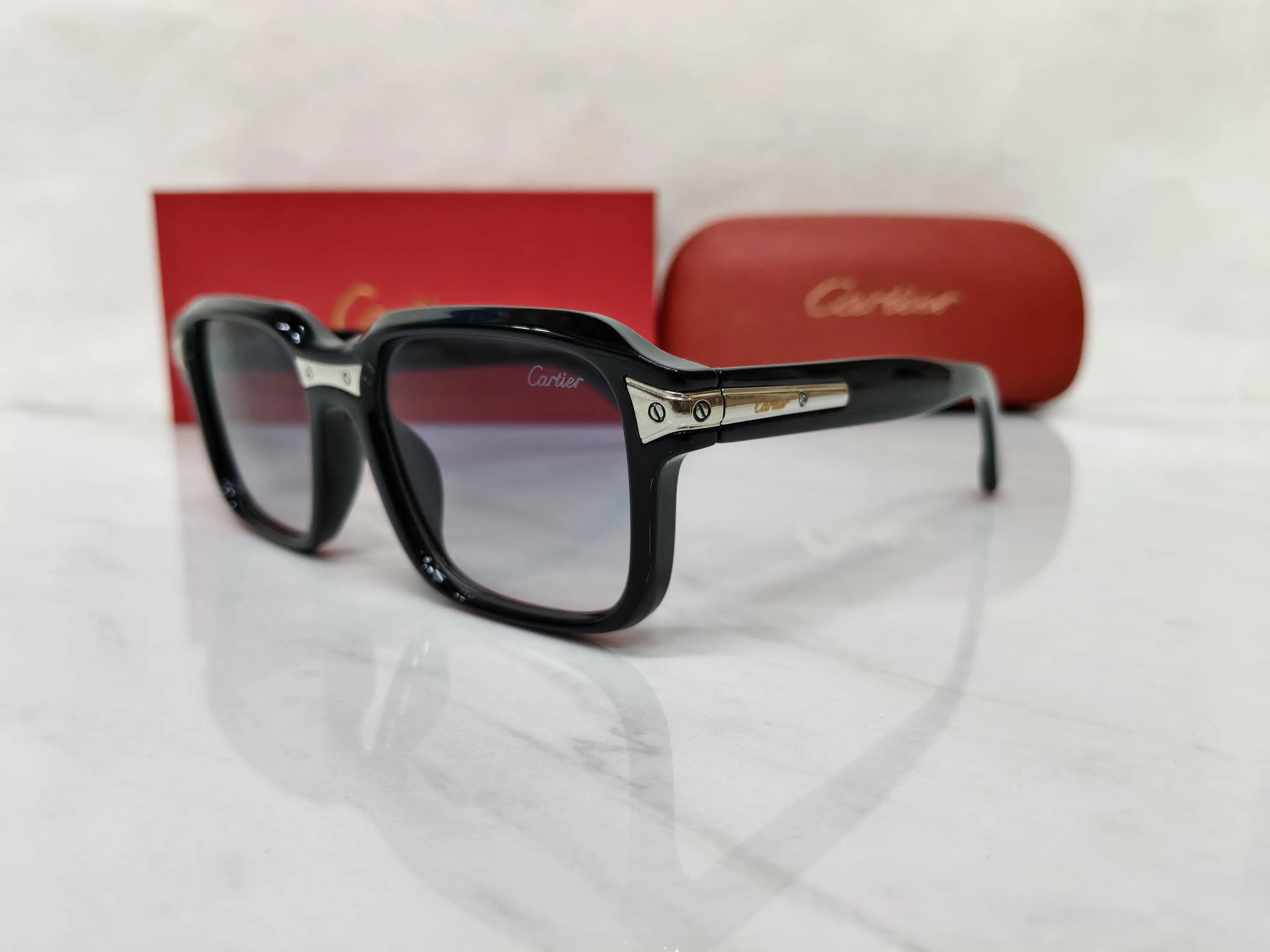 CARTIER 0482 GLOSSY BLACK
