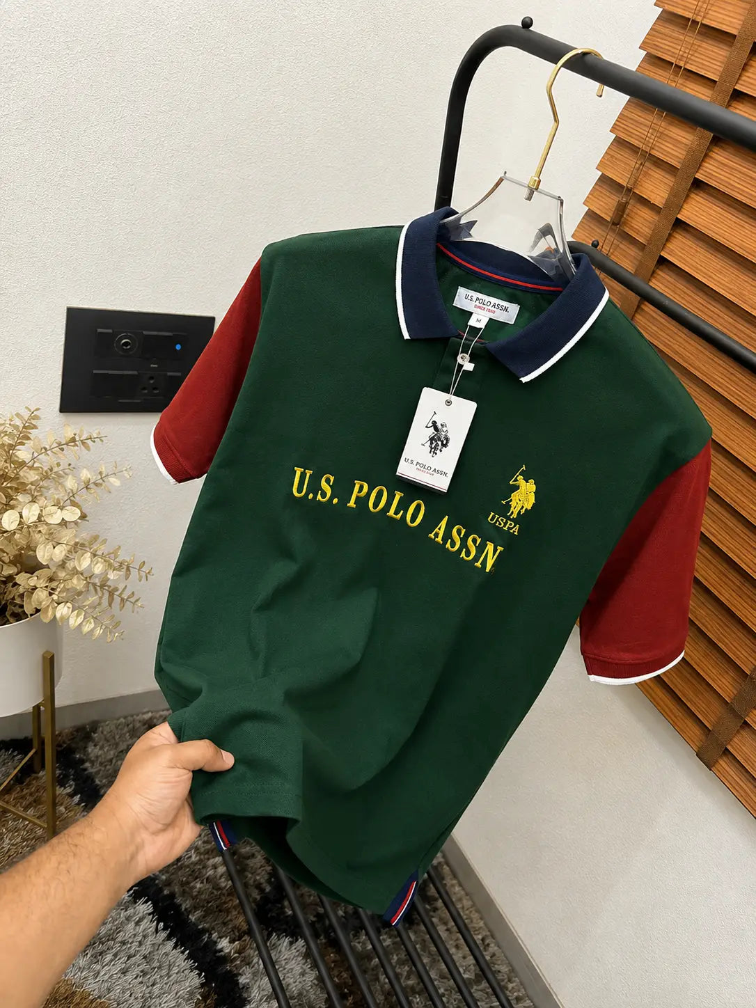 U.S. Polo Assn. Imported Cotton Polo T-shirt (DN 638) Secondary image