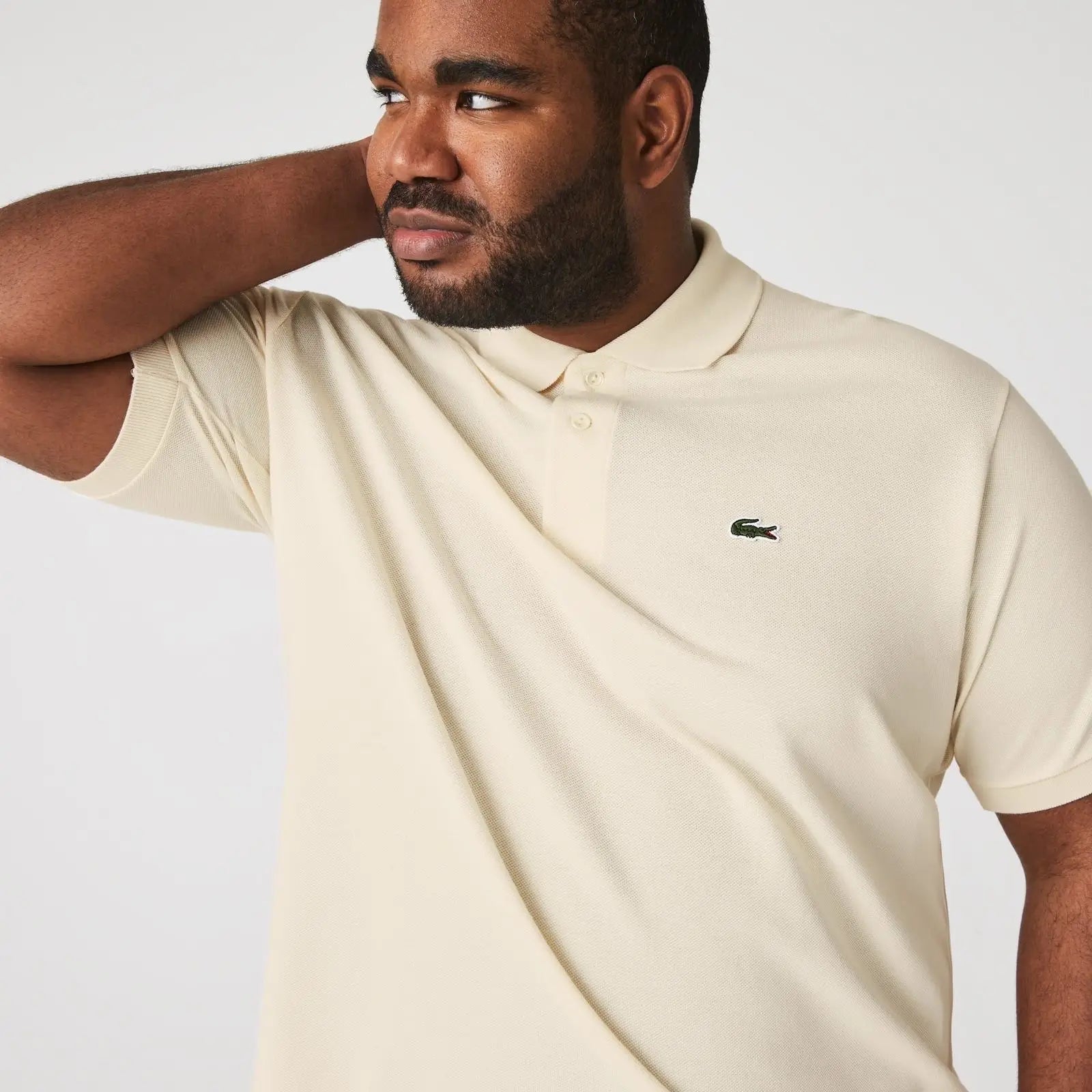 Lacost e Cream Logo Work Premium Polo T-Shirt Main image
