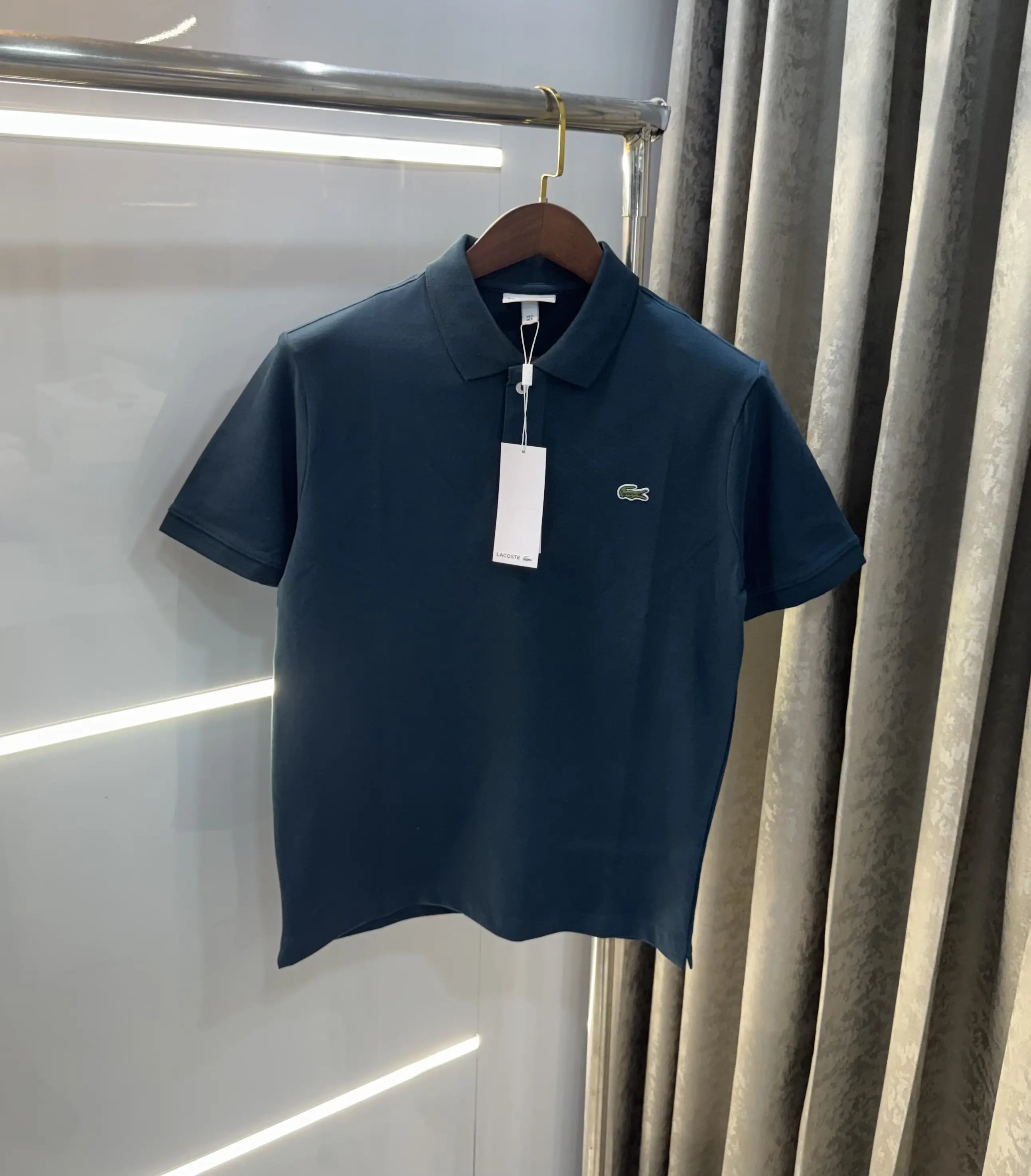 Lacost e Bottle Green Logo Work Premium Polo T-Shirt