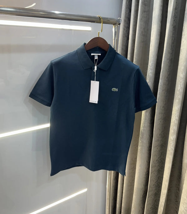 Lacost e Bottle Green Logo Work Premium Polo T-Shirt