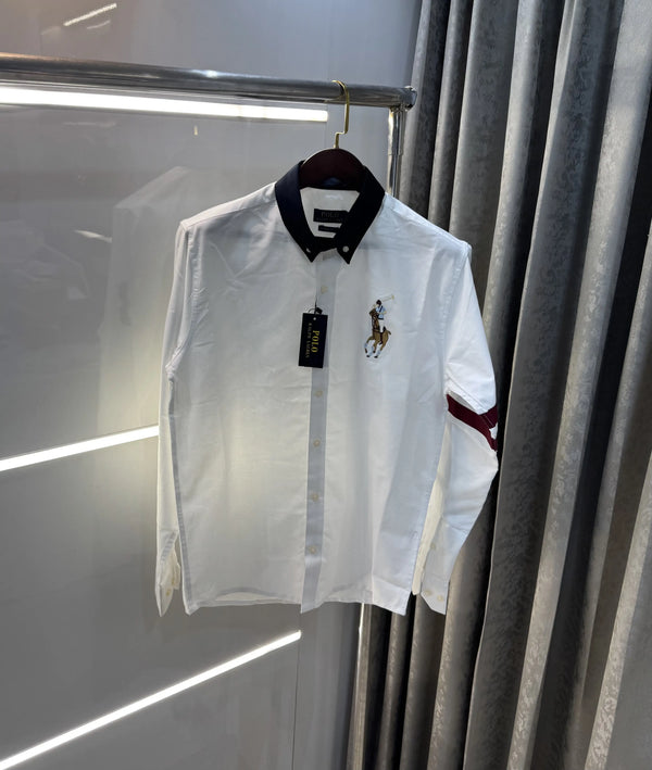 Ralph  Lauren White Premium Classic Shirt