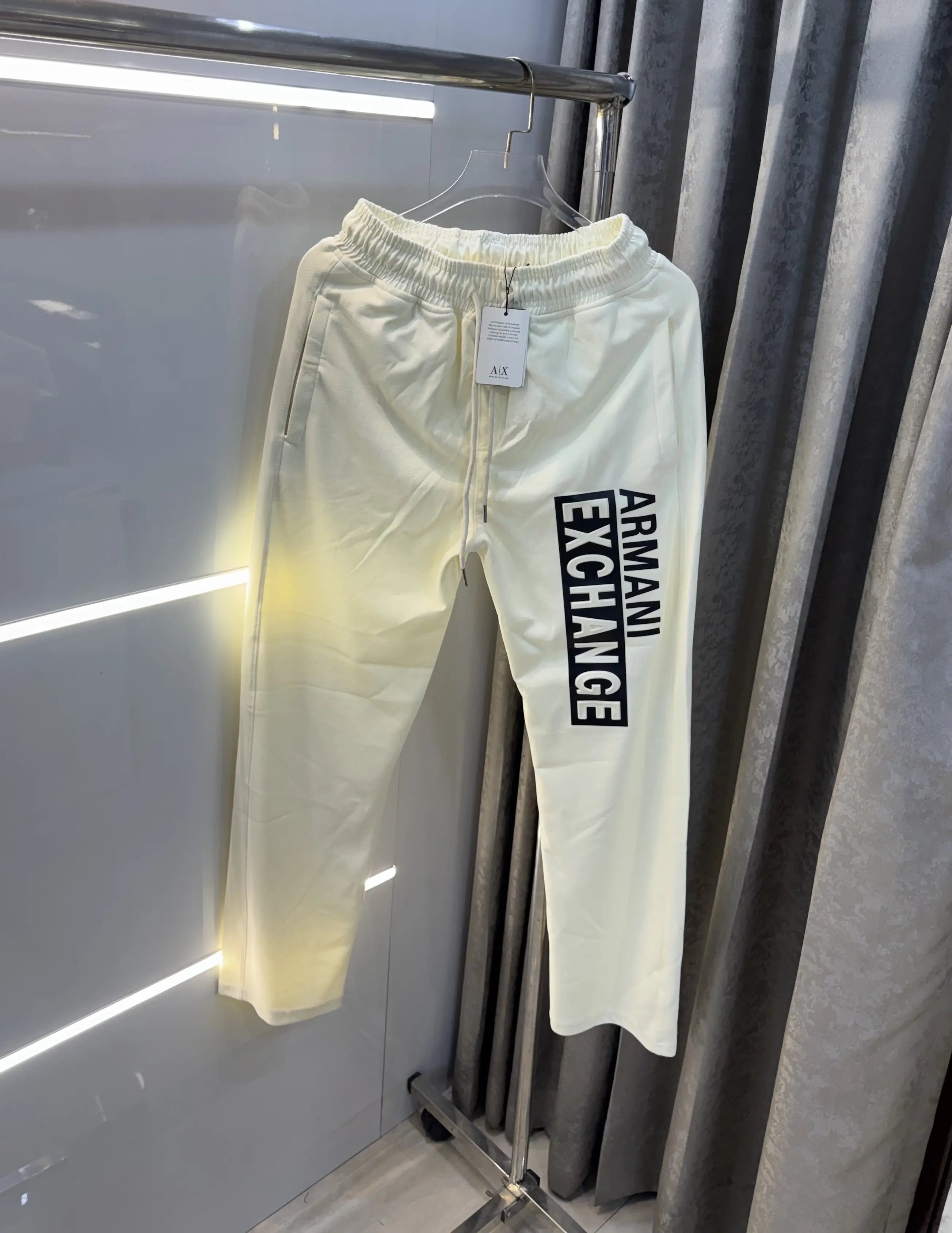 Armani Exchange Cream Premium Trackpant Main image