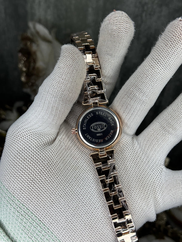 Fossi l Dual Tone Black Premium Ladies Watch