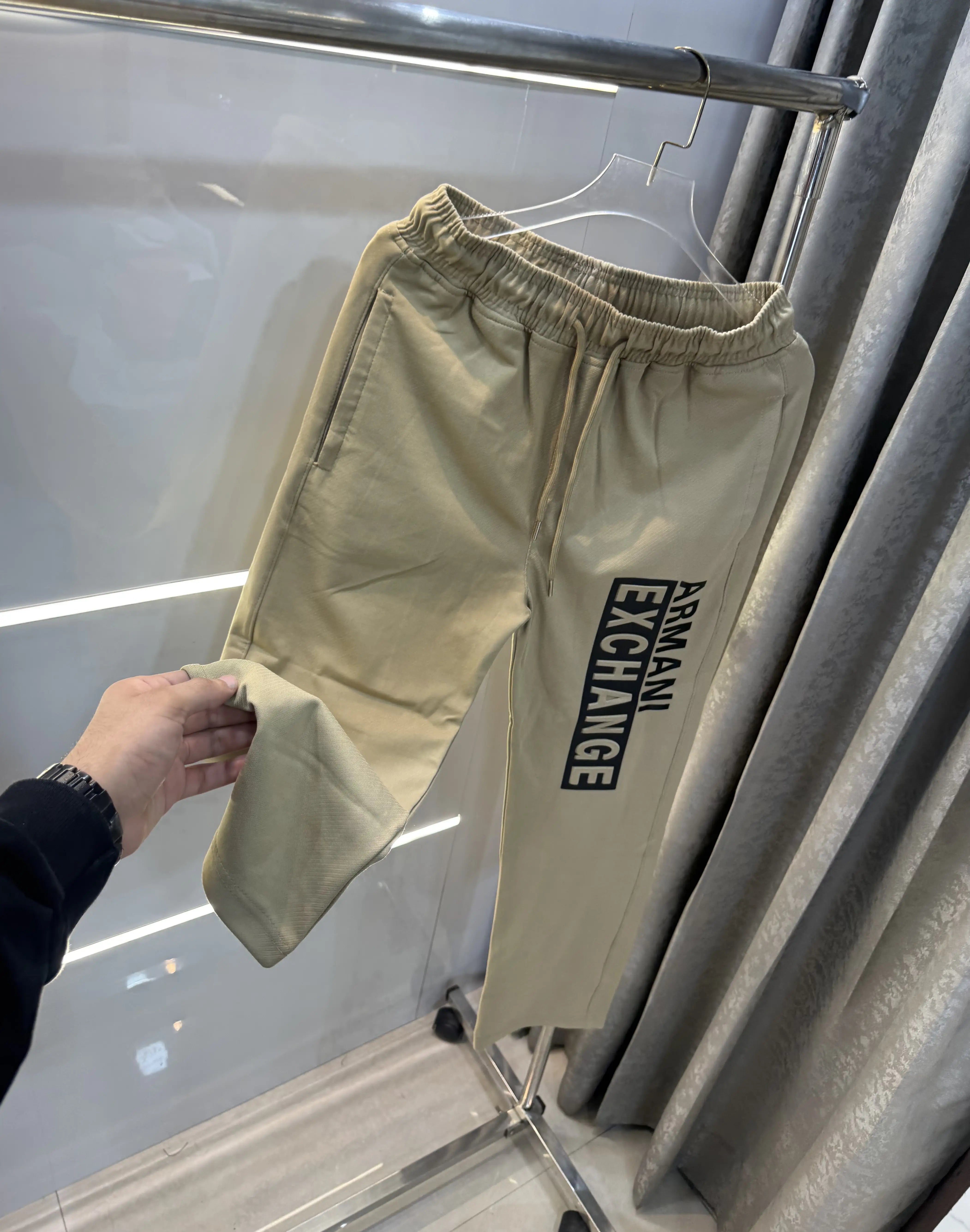 Armani Exchange Beige Premium Trackpant Main image