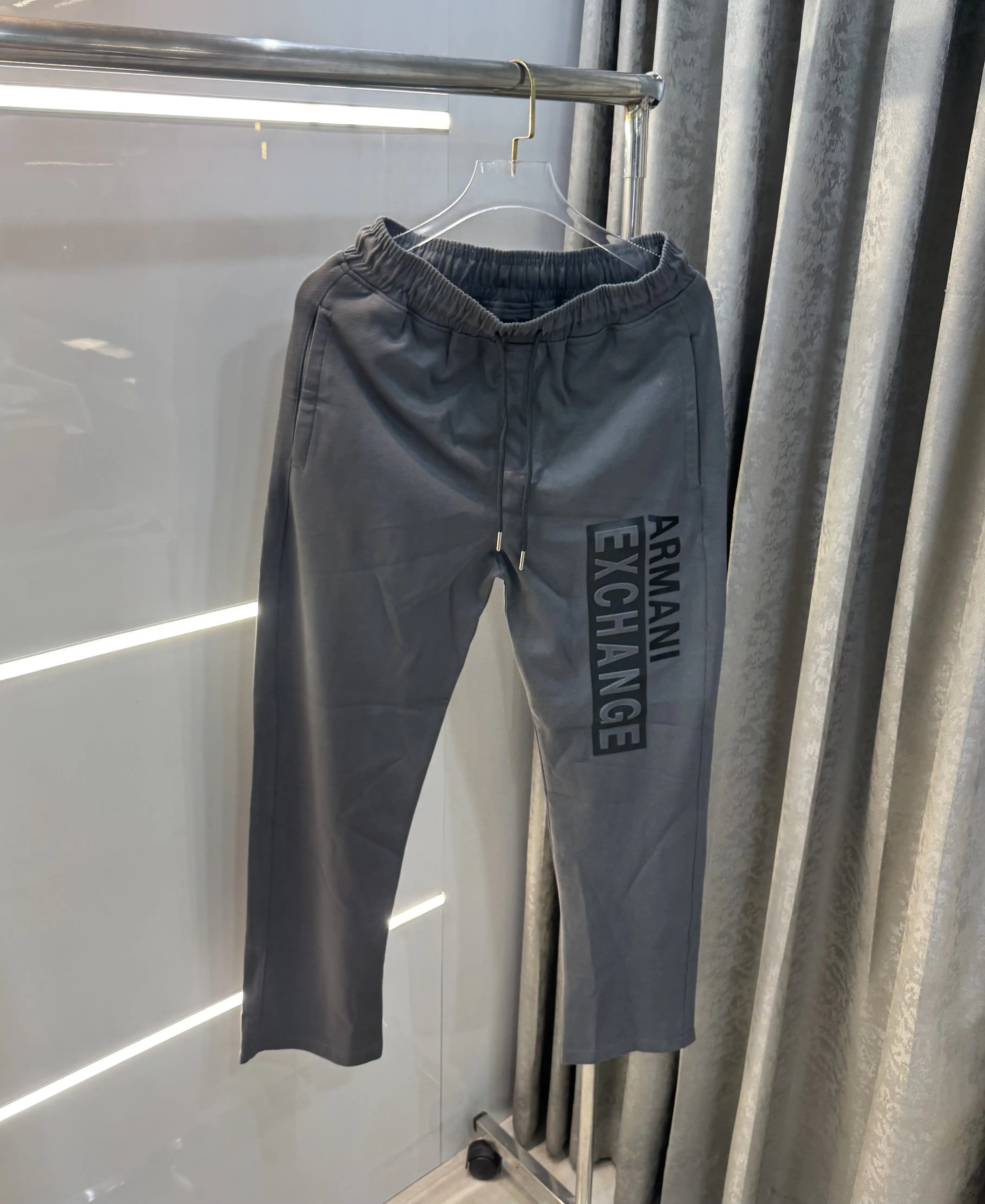 Armani Exchange Grey Premium Trackpant Secondary image
