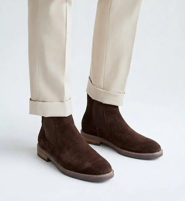 Clarks_Brown Premium Suede Leather Boots