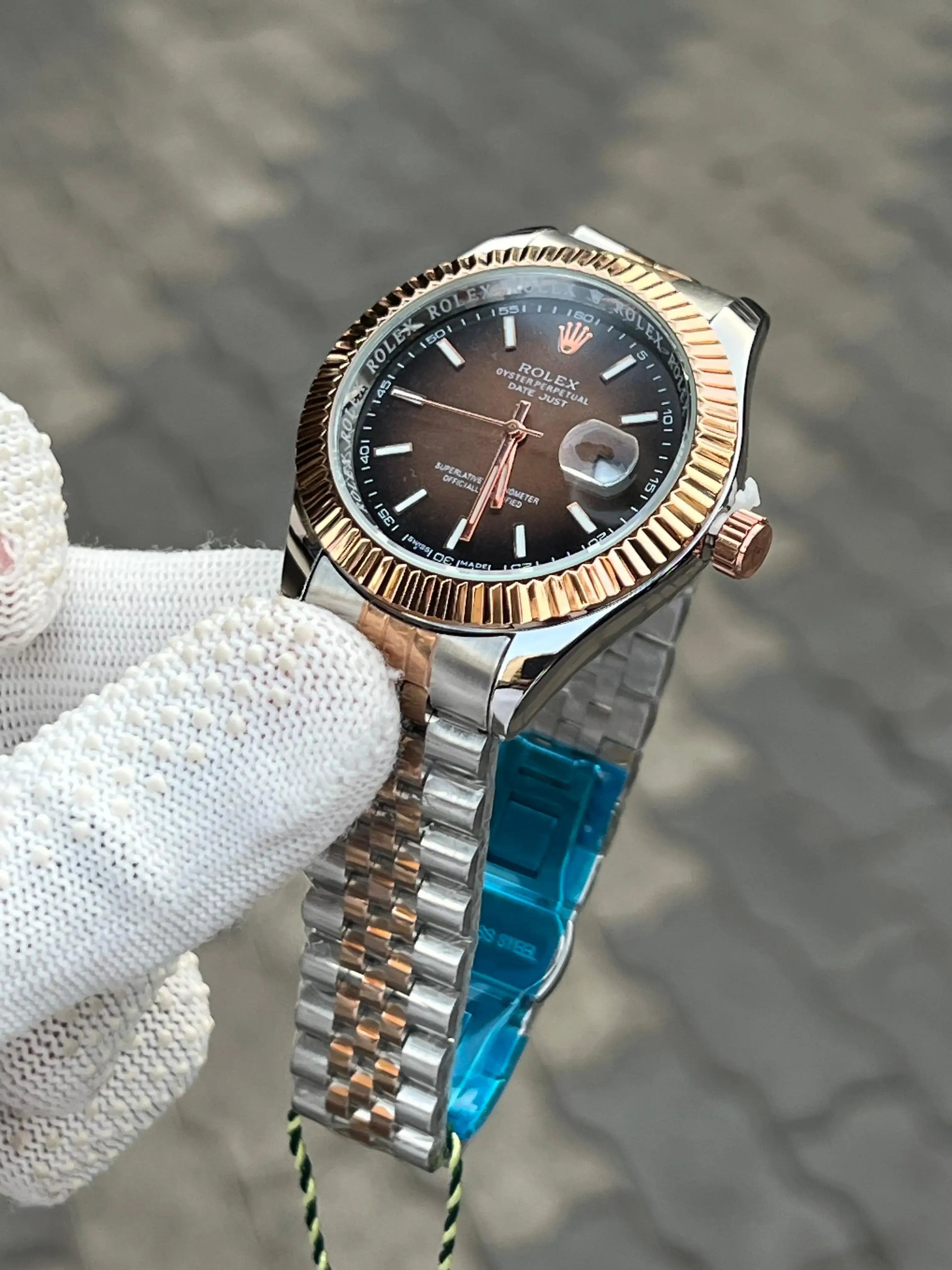 RolEx Date Just Two Tone Brown Secondary image