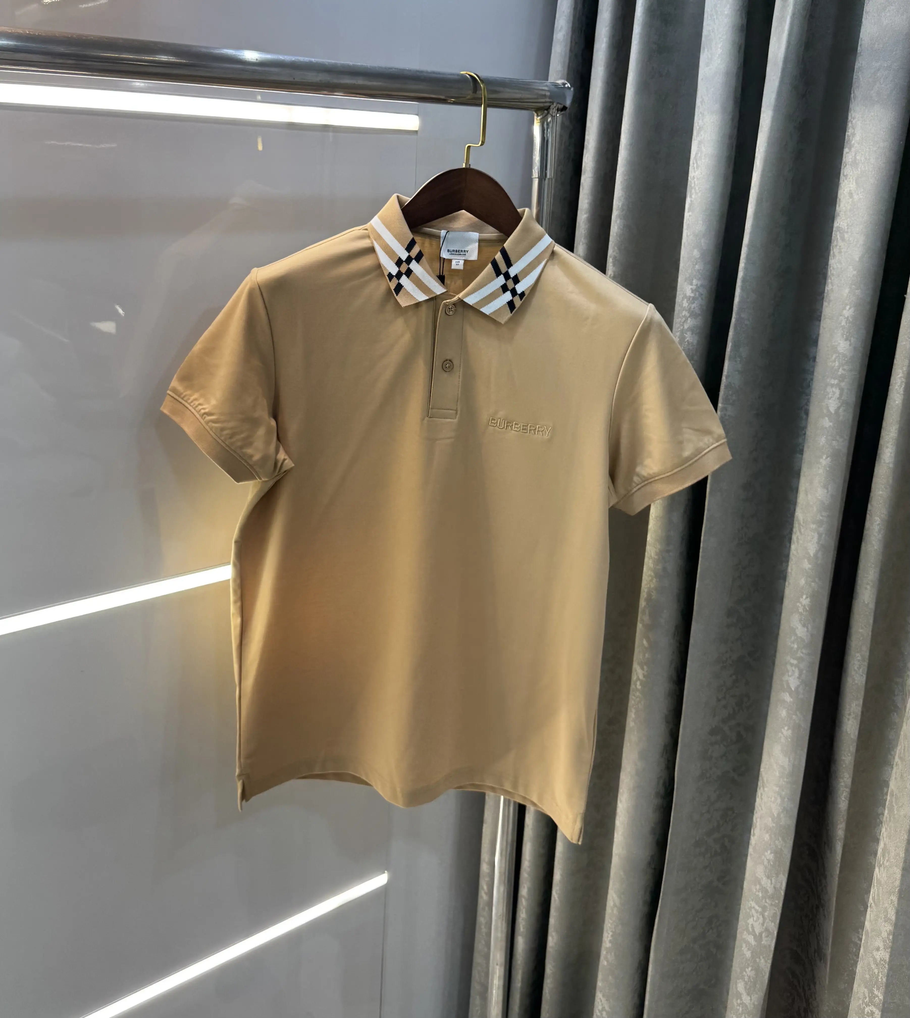 Burberr y Beige Imported Polo T-Shirt Main image