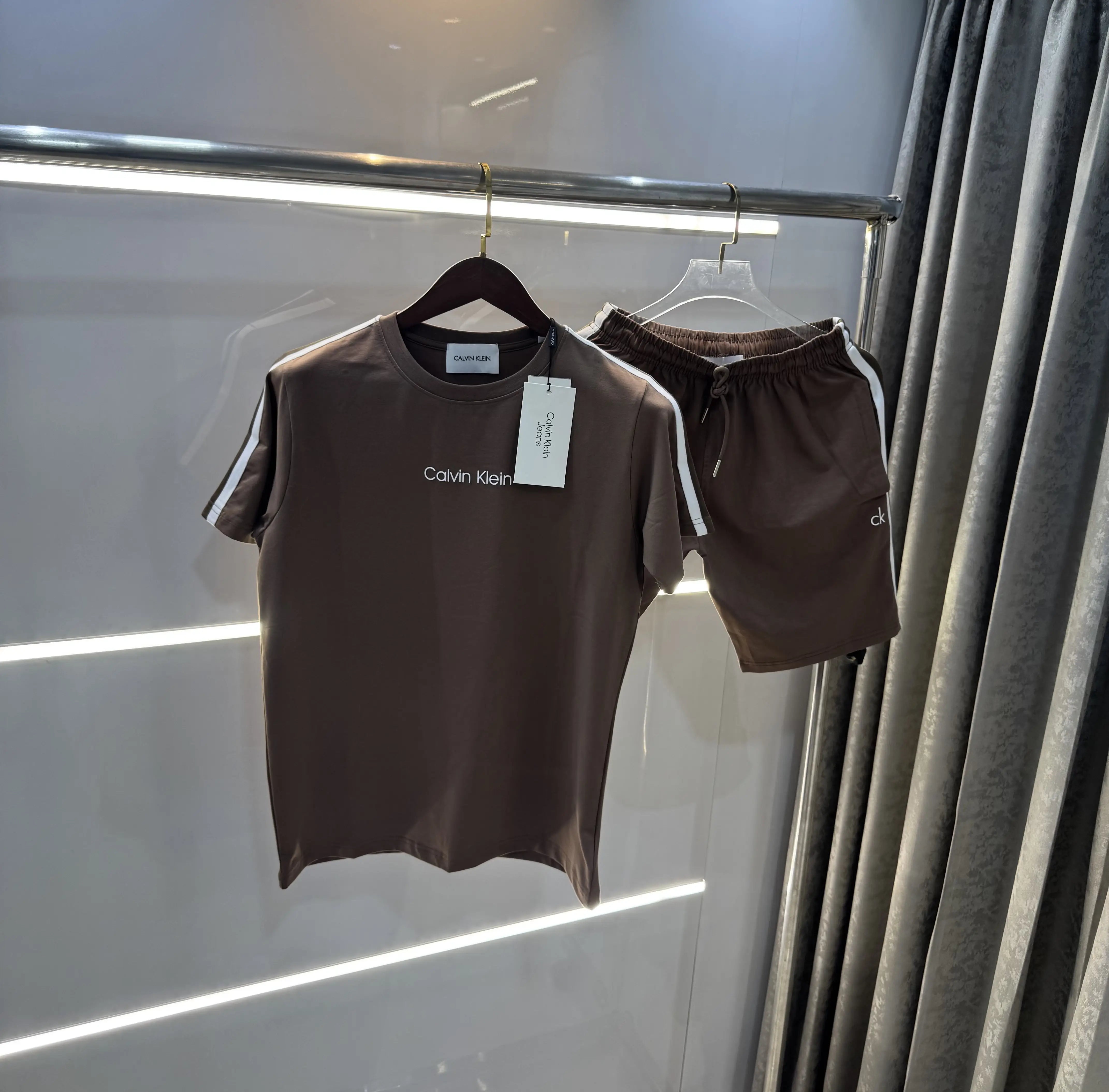 Calvin Klein Brown Logo Work Premium Cord Set Secondary image