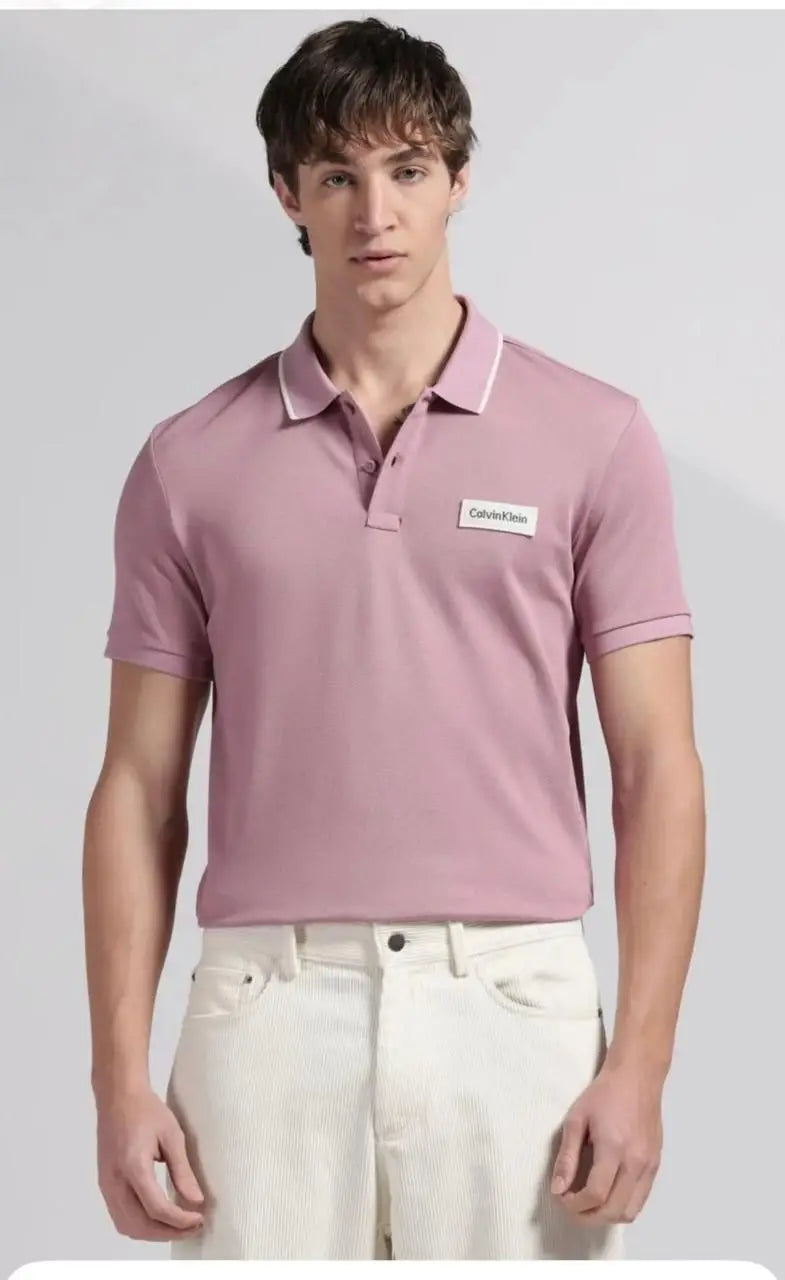 Calvin  Klein Pink Premium Polo T-Shirt Main image