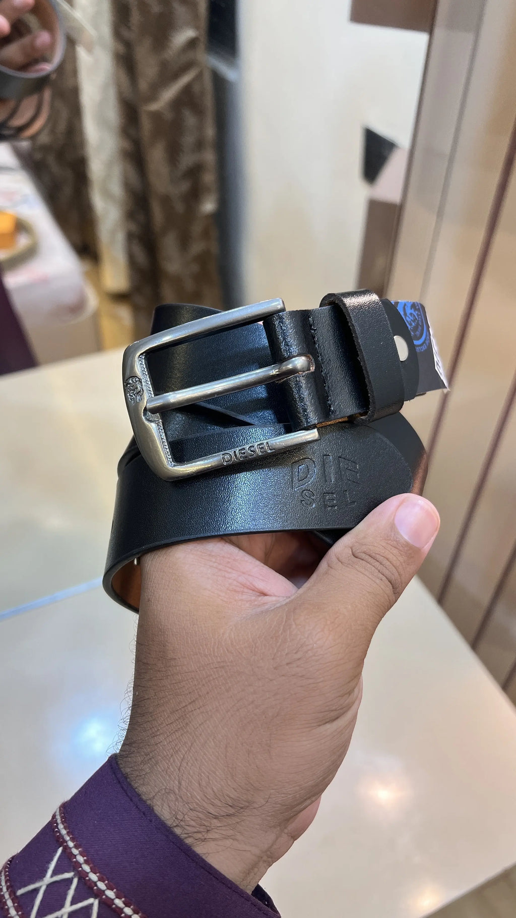 DIESEL PREMIUM QUALITY IMPORTED LEATHER BELT WITH BOX DL-002