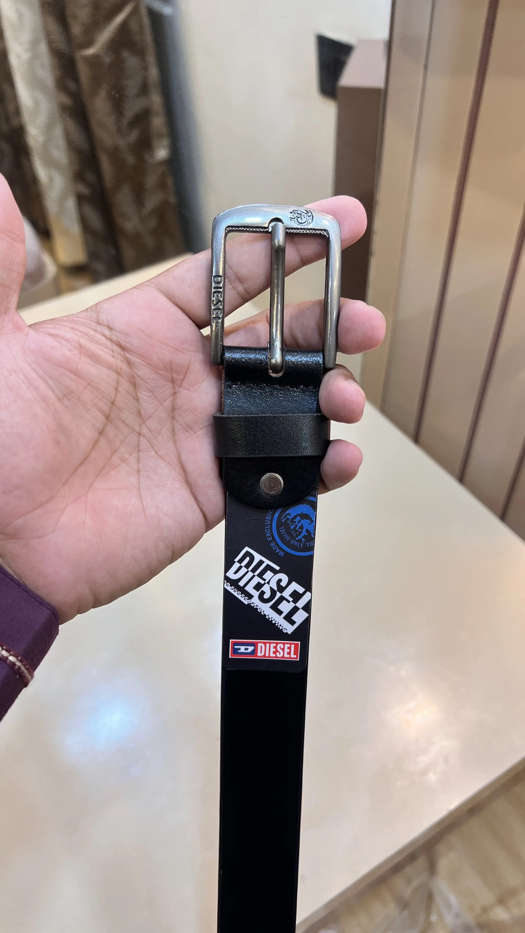 DIESEL PREMIUM QUALITY IMPORTED LEATHER BELT WITH BOX DL-002
