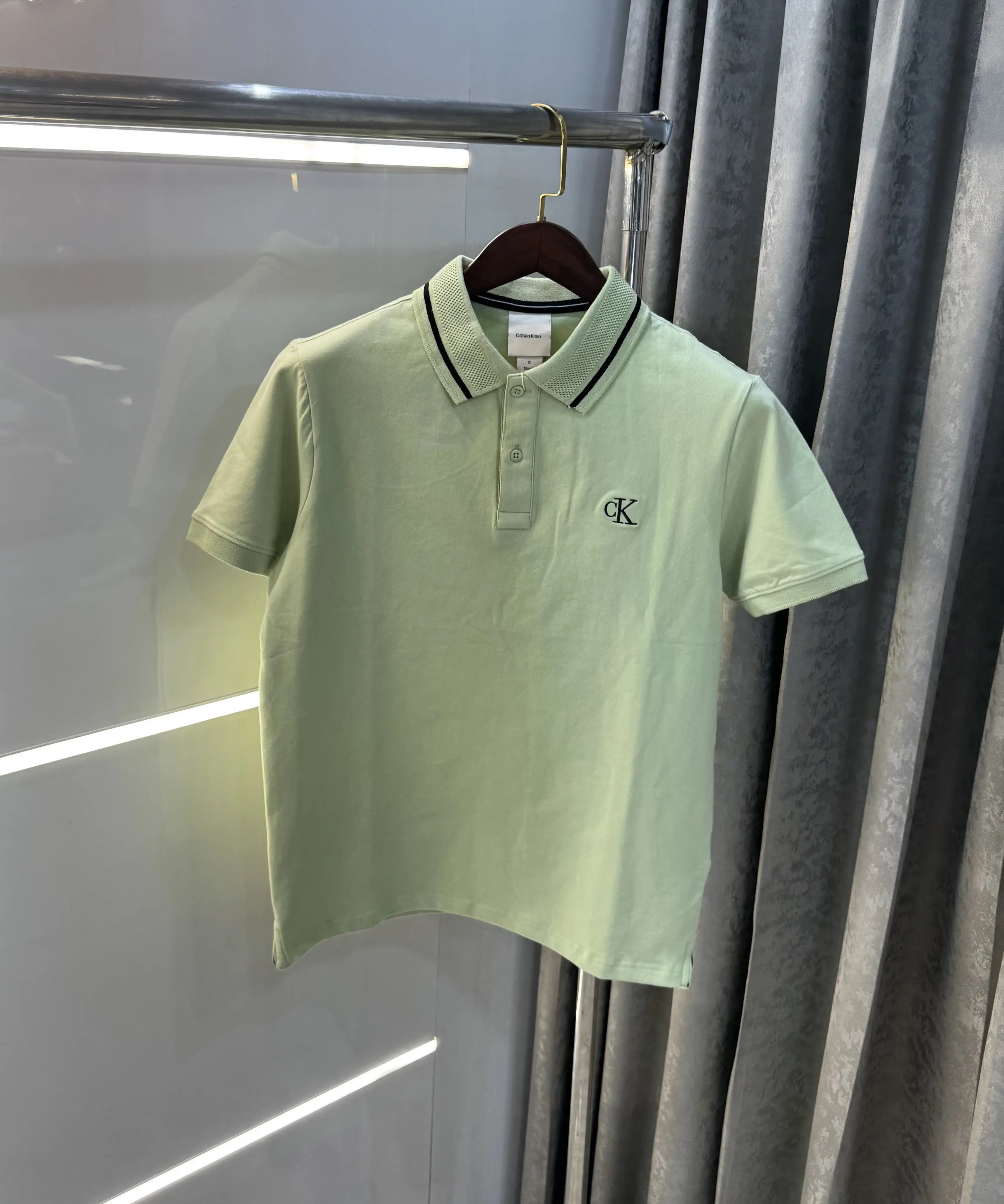 Calvin  Klein Aqua Green Premium Polo T-Shirt Main image