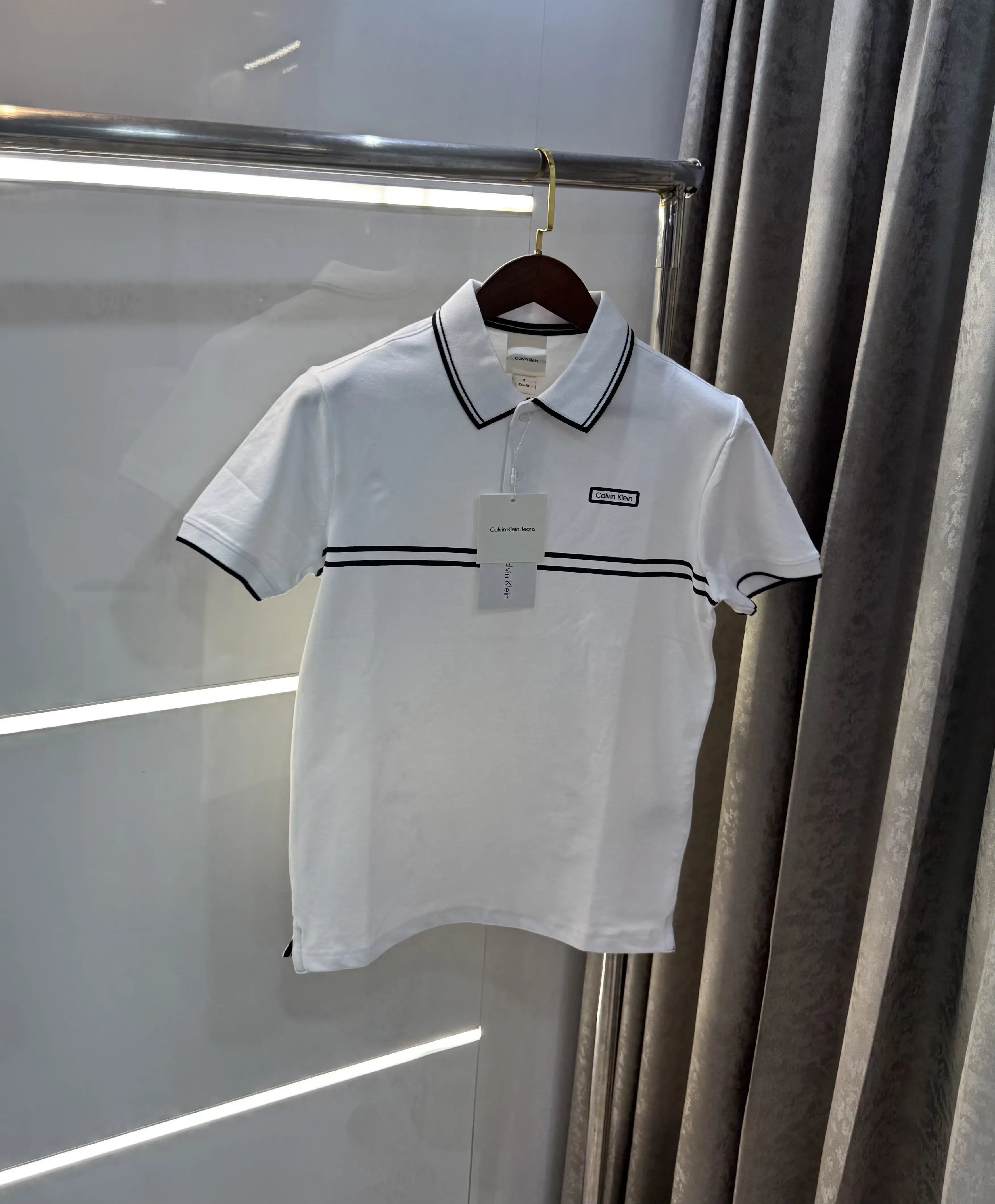 Calvin  Klein White Premium Polo T-Shirt Secondary image