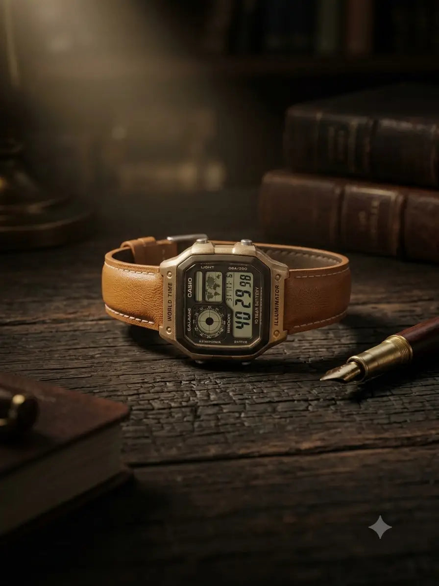 CASIO YOUTH ROSEGOLD BROWN Main image