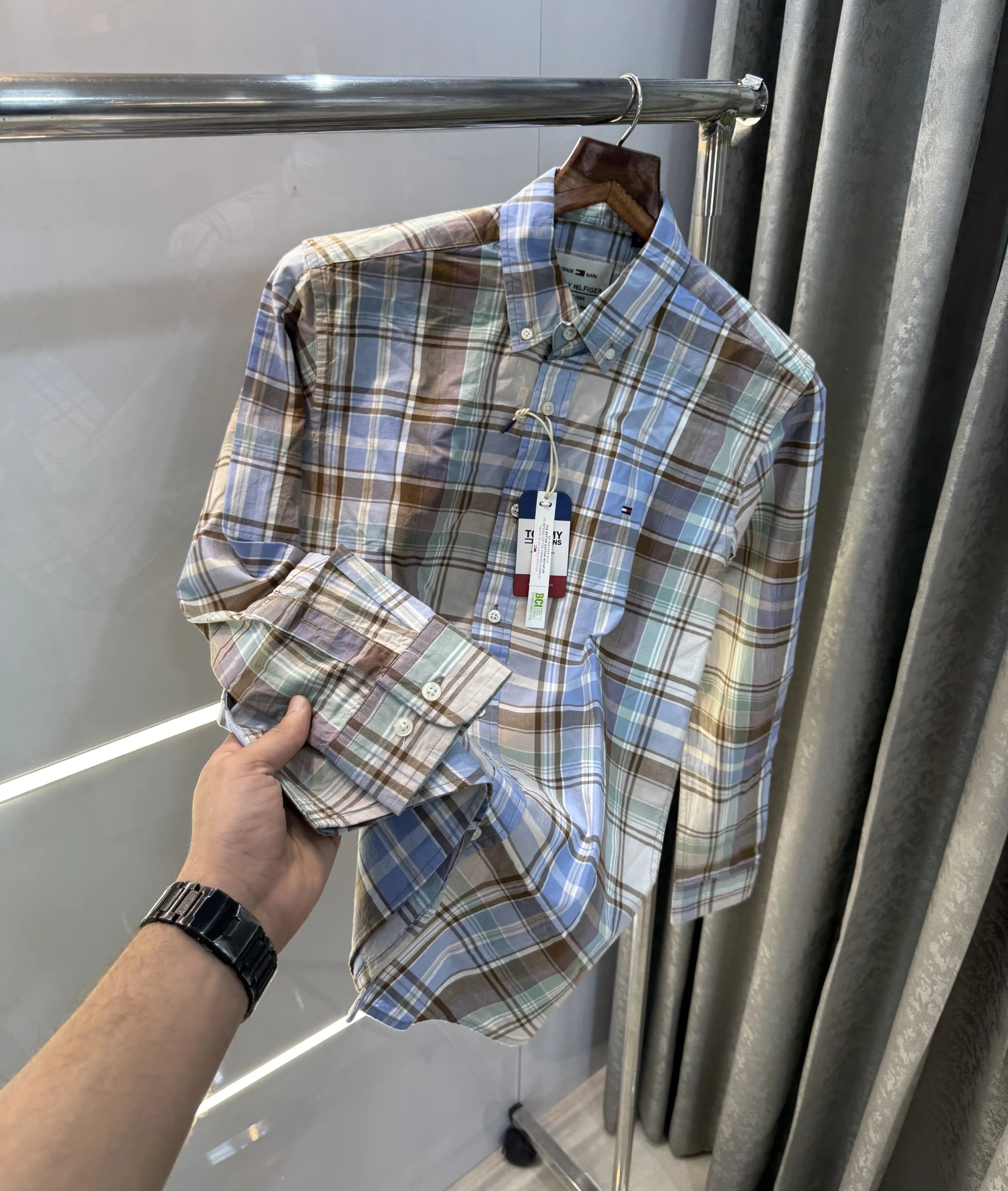 Tommy Hilfiger Brown Oxford Premium Shirt Secondary image