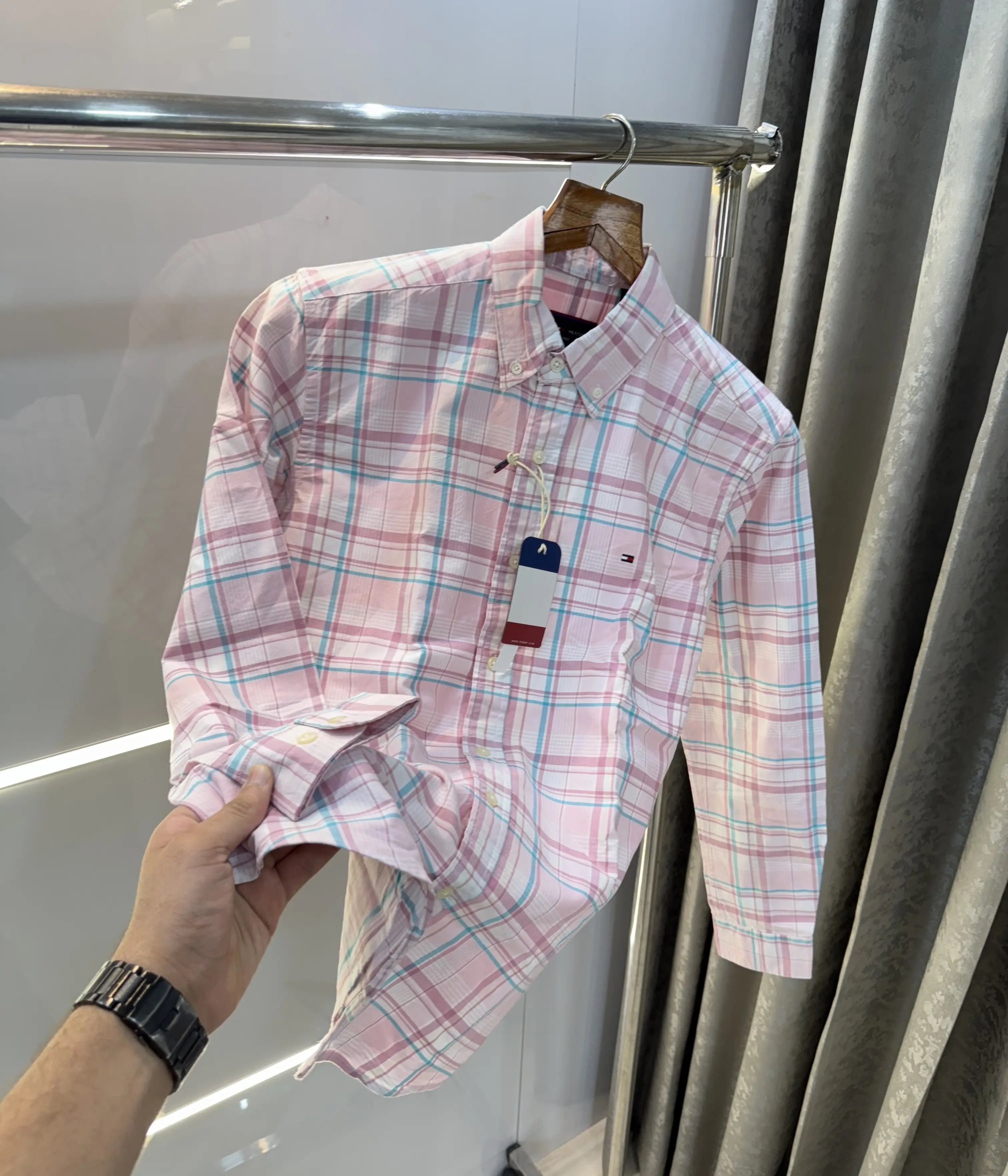Tommy Hilfiger Pink Oxford Premium Shirt Main image