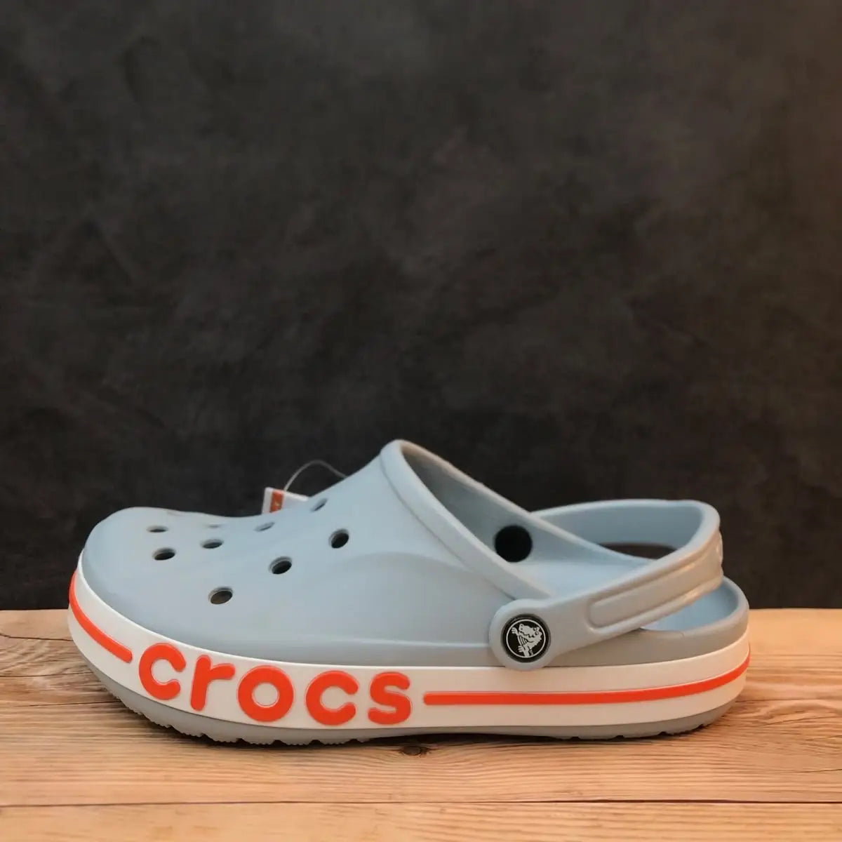 Crocs_Bayaband Clogs Grey Orange Main image