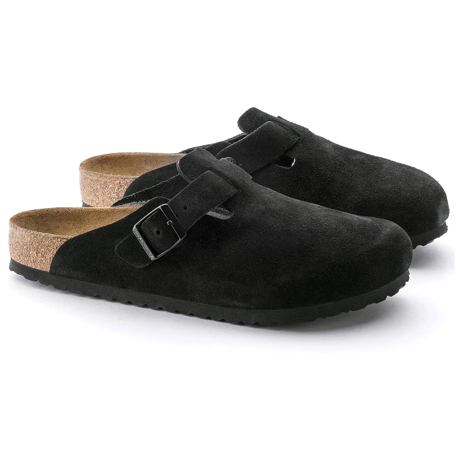 BIRKENSTOCK BOSTON BLACK SUEDE
