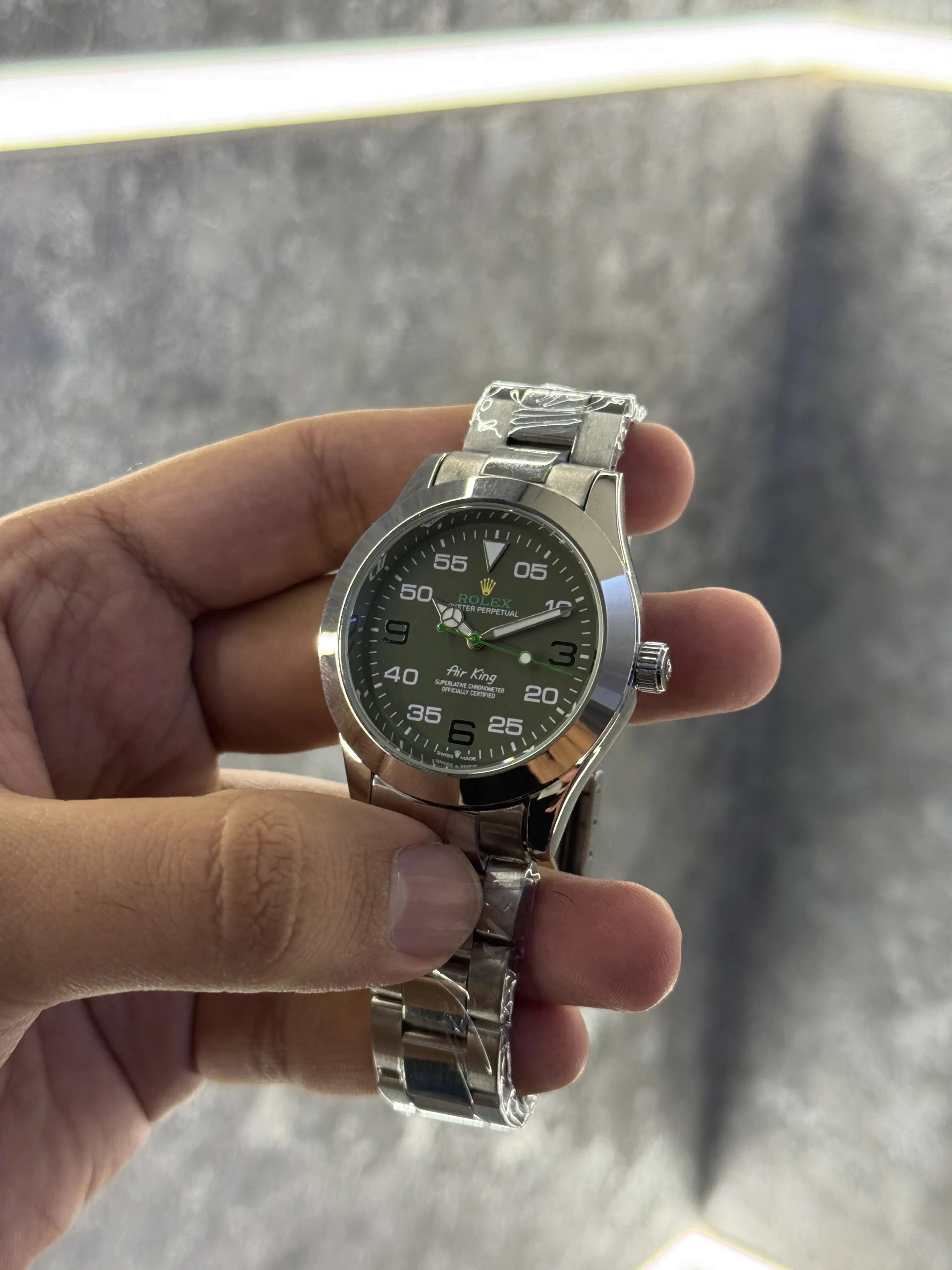 Rolex Air King Green Premium