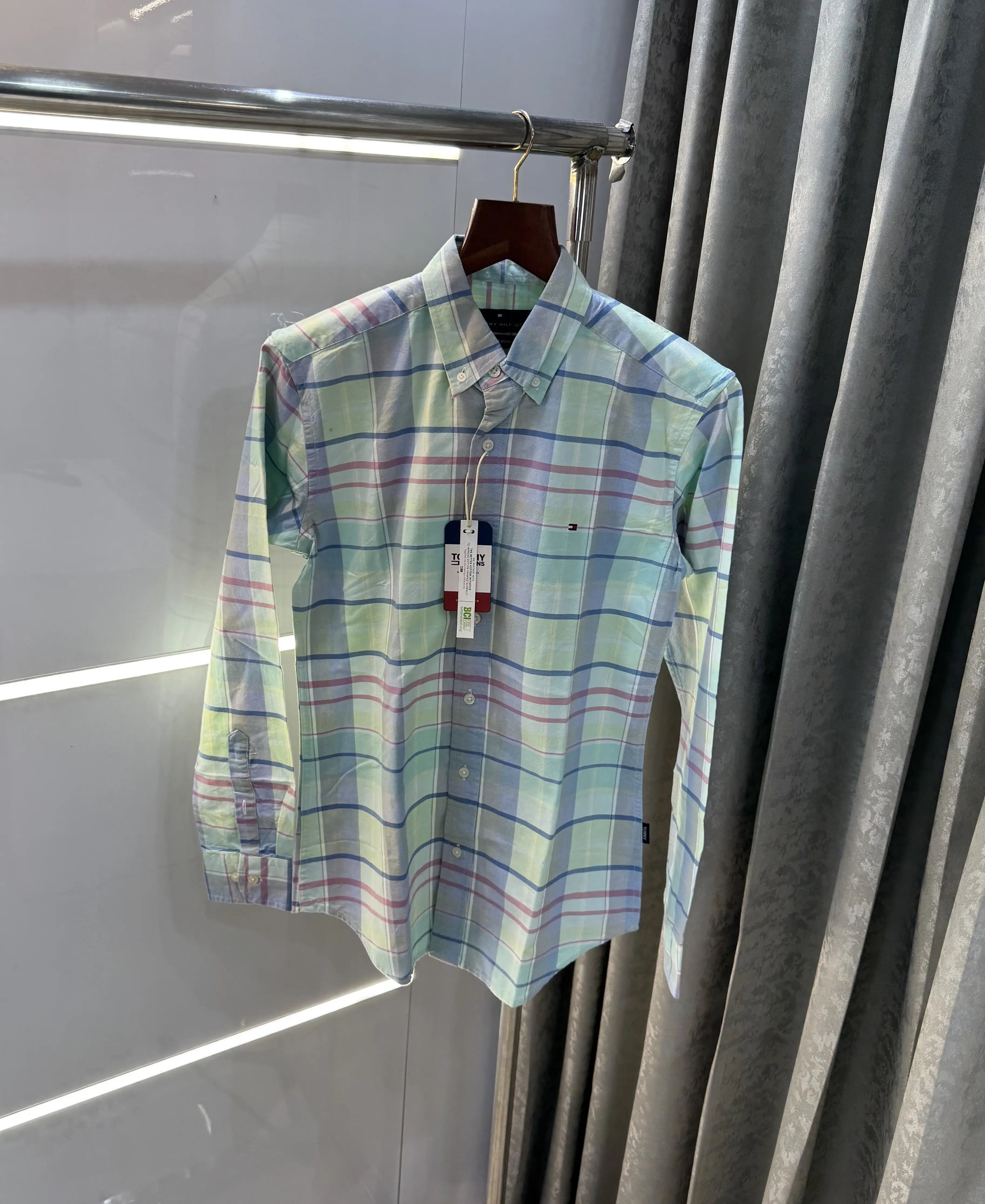 Tommy Hilfiger Green Oxford Premium Shirt Secondary image