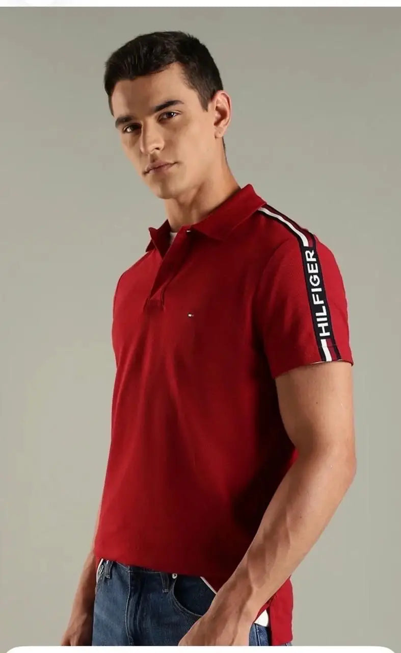 Tomm y Hilfiger Red Premium Polo T-shirt Main image