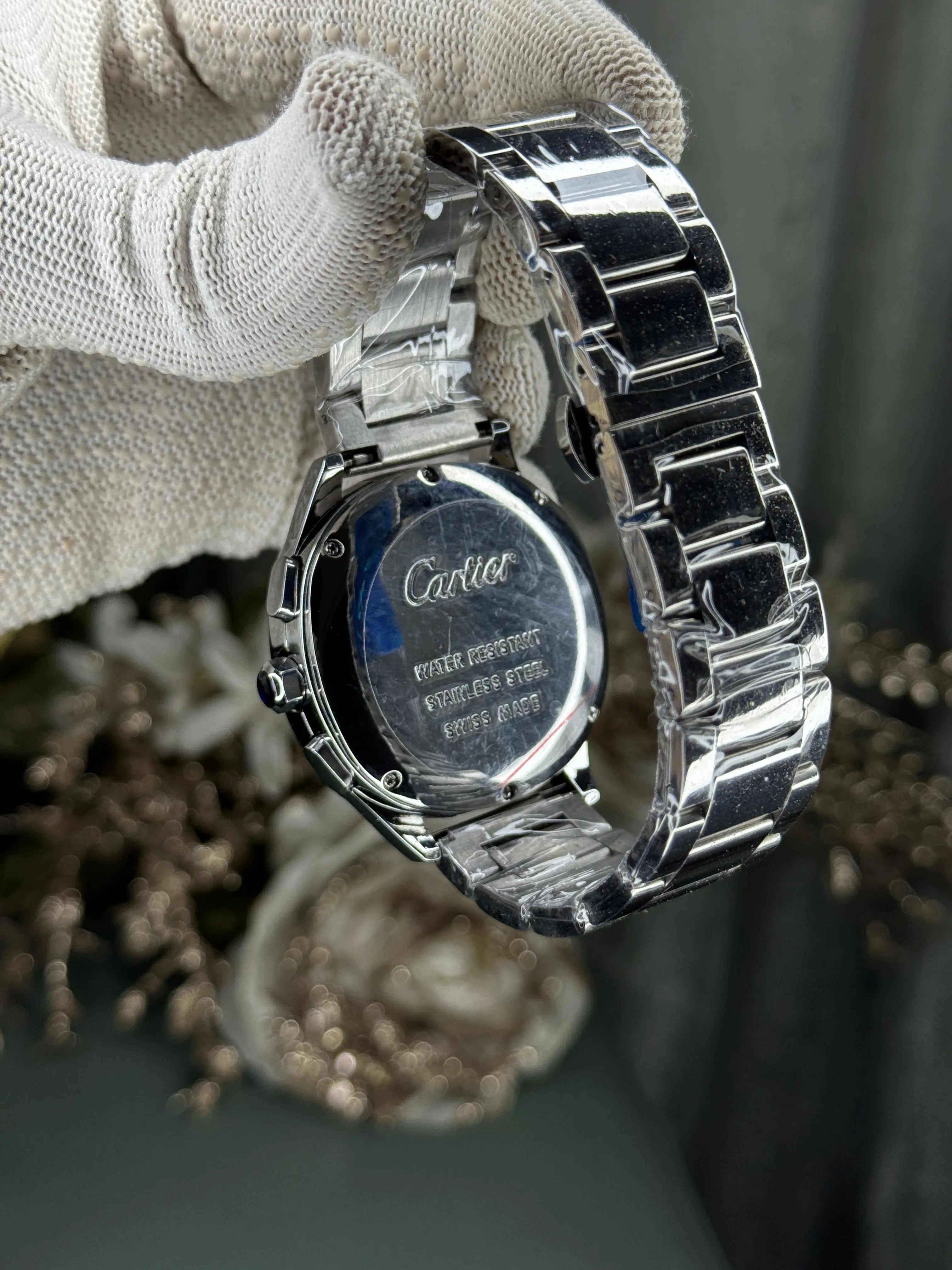 Cartie r Santos Silver With Black Limited Edition Watch