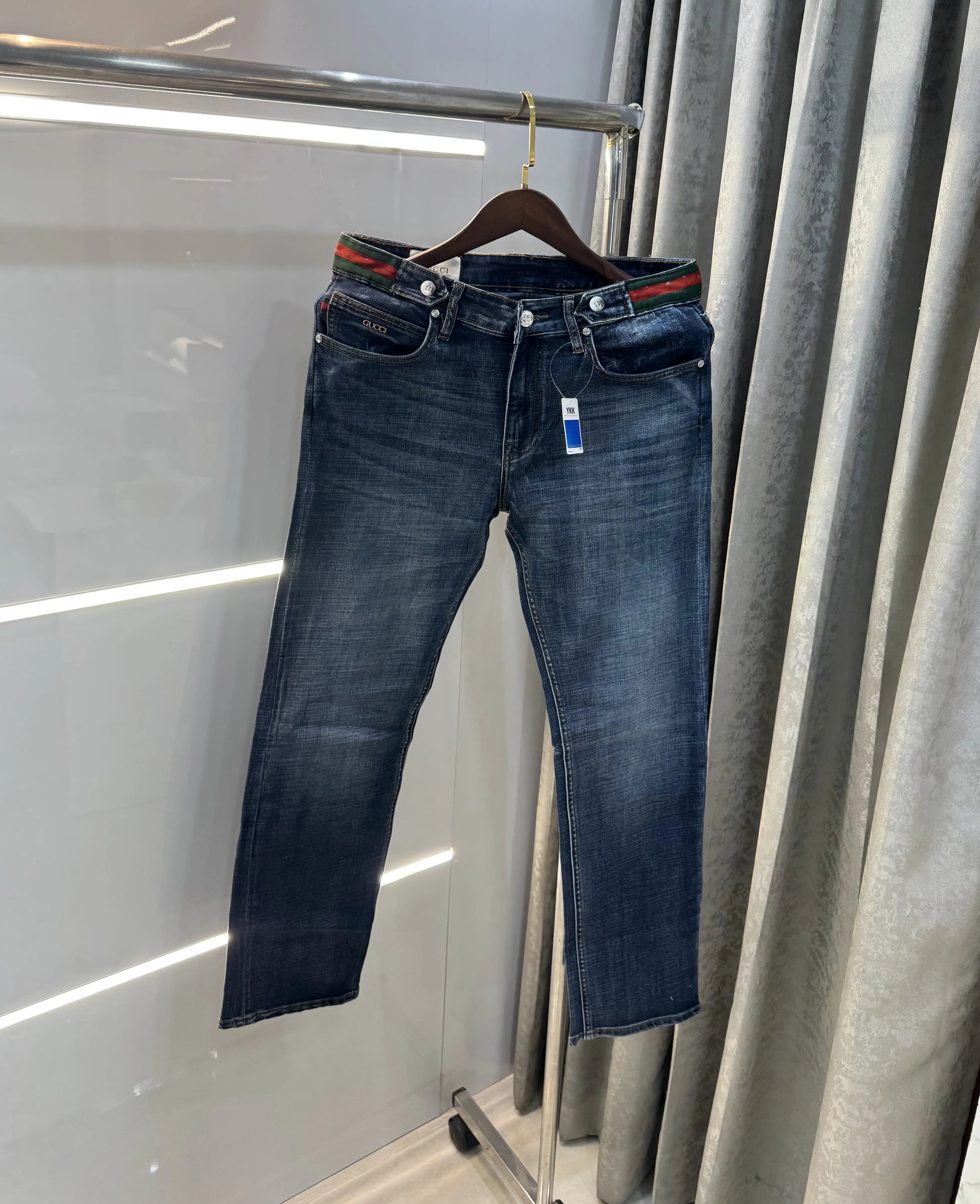 Gucc i Dark Blue Imported Premium Denim Secondary image