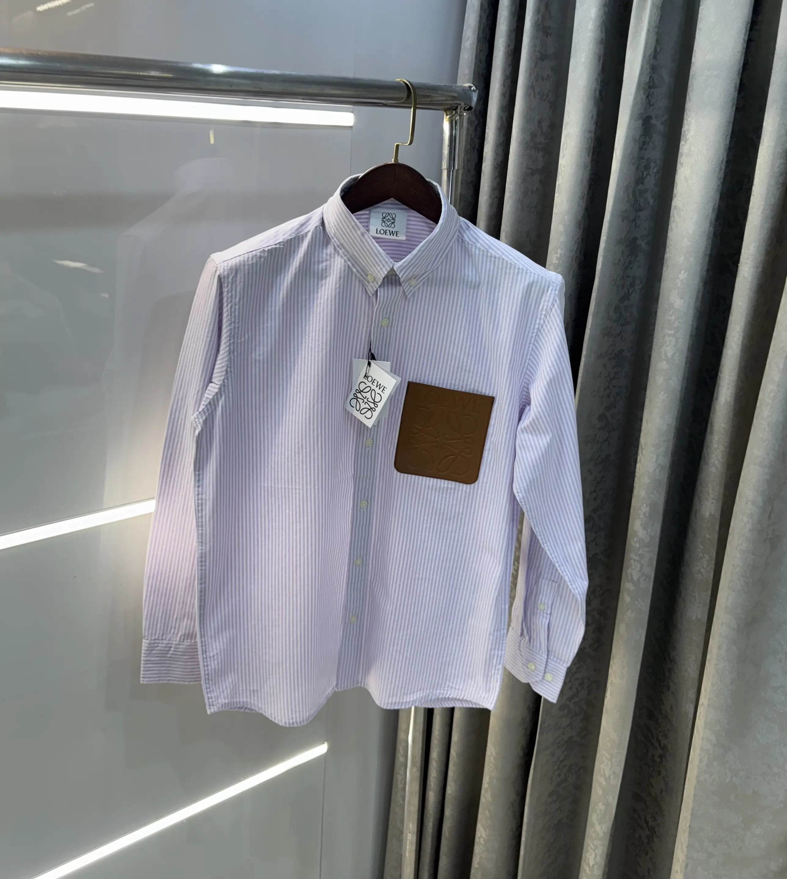 Loewe Purple Logo Patch Imported Shirt Main image