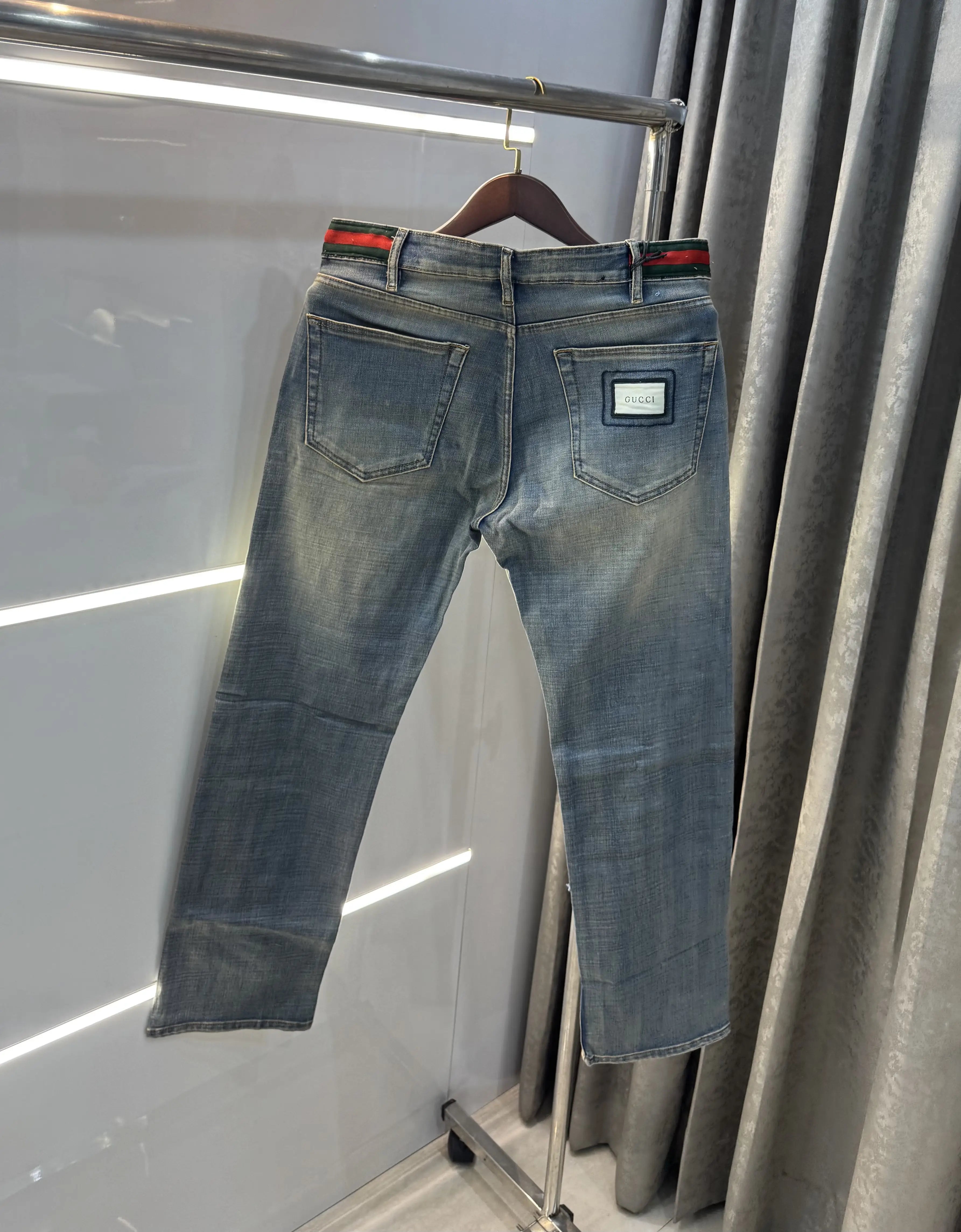 Gucc i Greenish Imported Premium Denim Main image