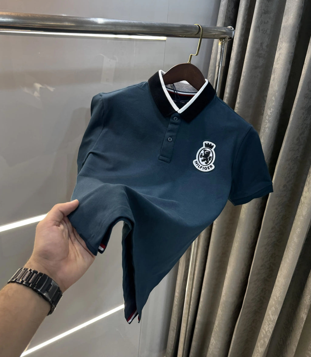 Tomm y Hilfiger Green Premium Polo T-shirt