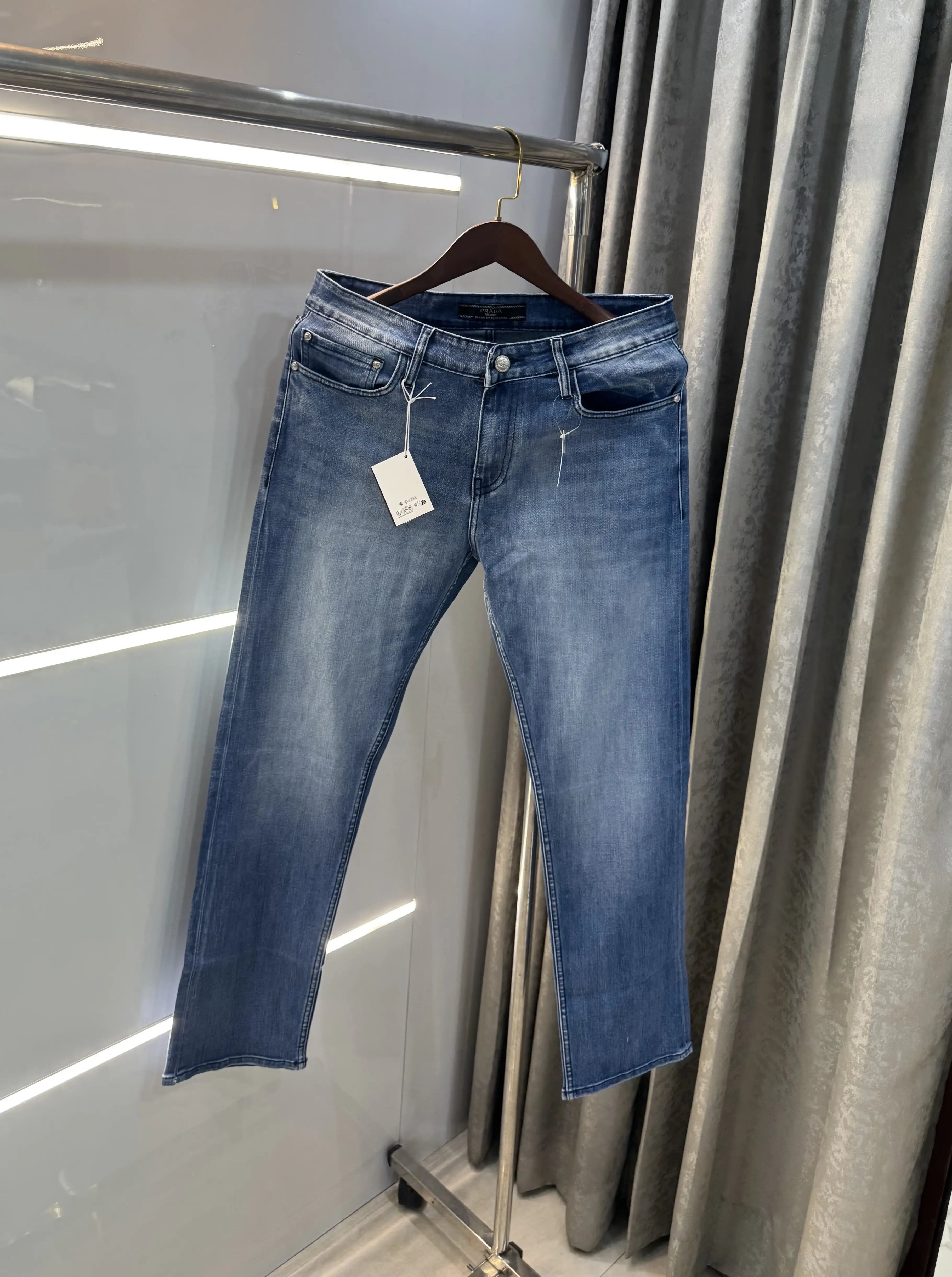 Prad a Milano Blue Imported Premium Denim Secondary image