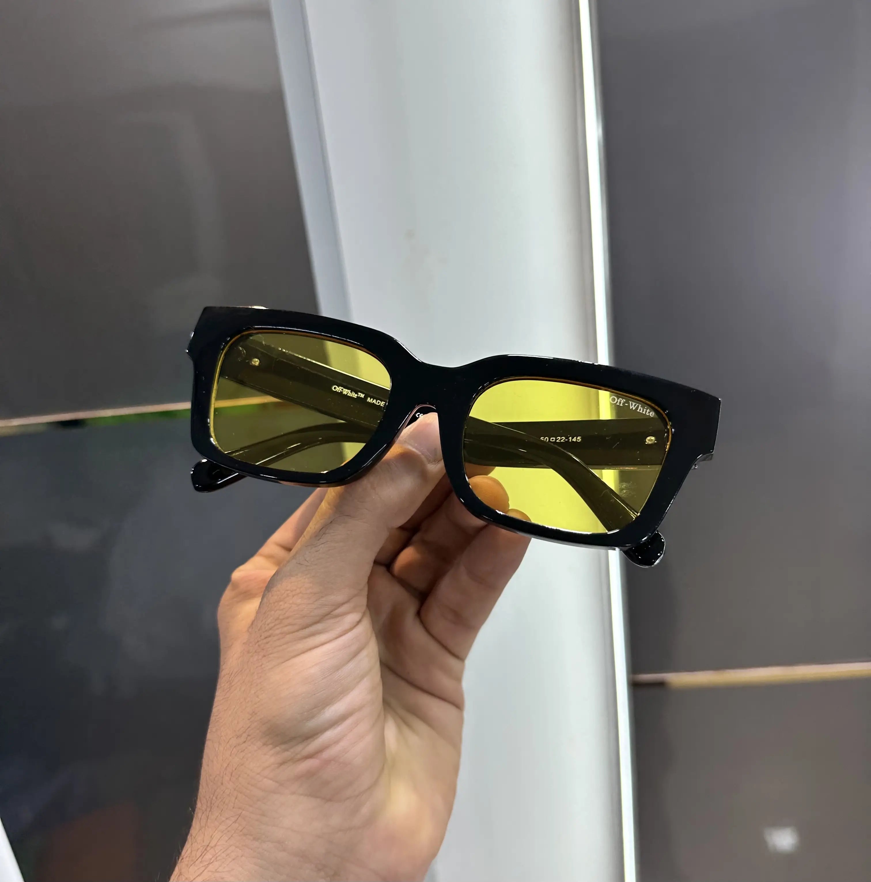 Off White Black Yellow Premium Shades 126 Secondary image